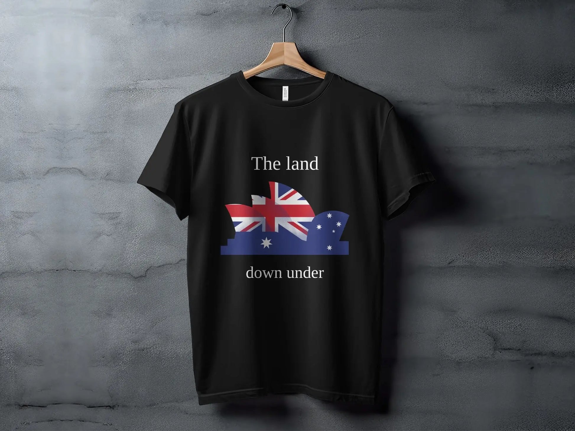 The Land Down Under Australia Graphic Design T-Shirts Boofy