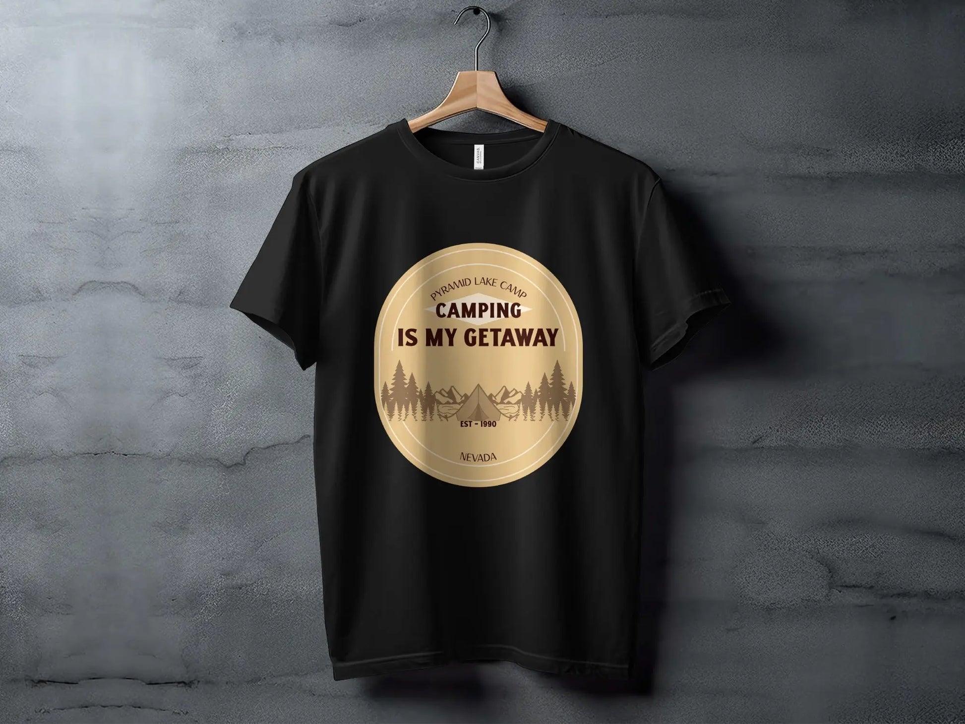 Pyramid Lake Camp Camping Is My Getaway T-Shirts My Store