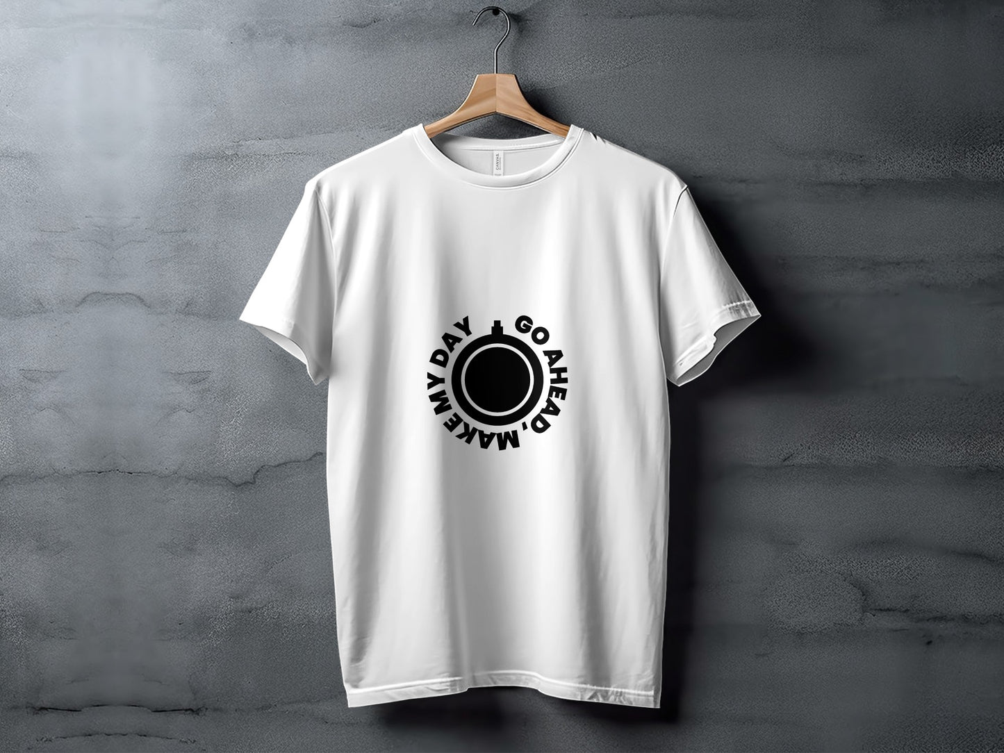 Clint Eastwood Movie T-Shirt: "Make My Day Go Ahead" Graphic Design