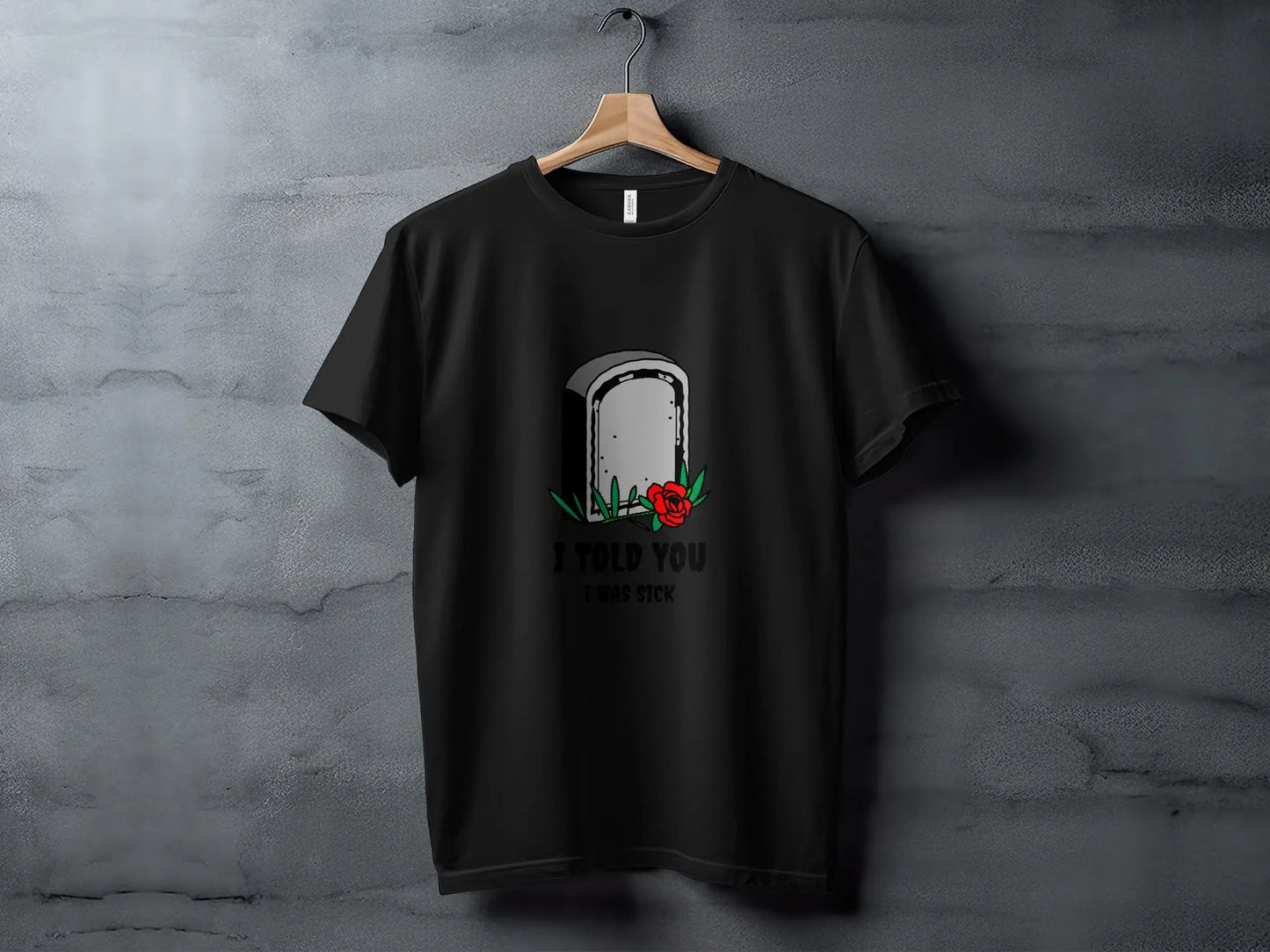 Funny Grave Humorous Print Statement T-Shirts Boofy