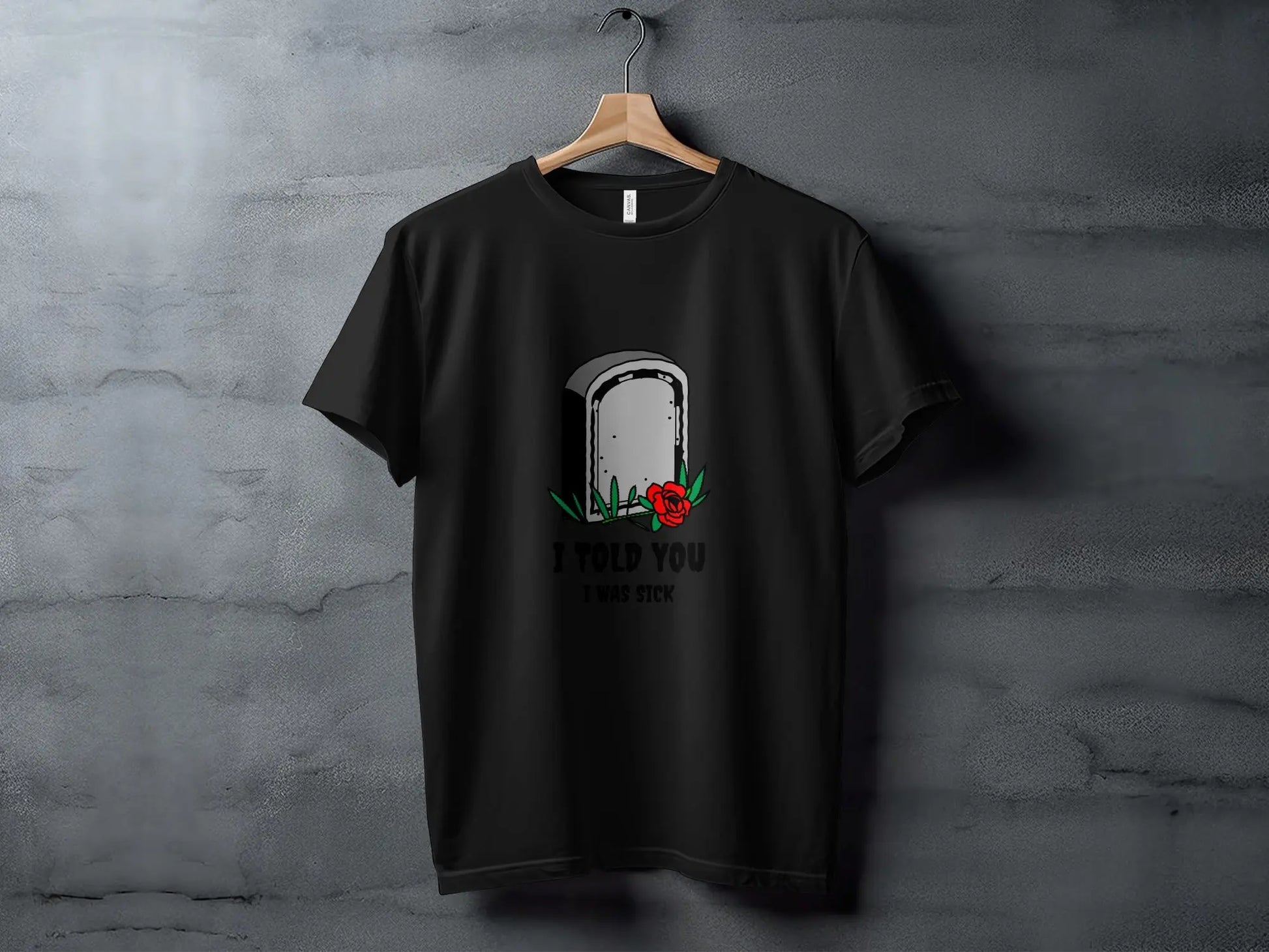 Funny Grave Humorous Print Statement T-Shirts Boofy