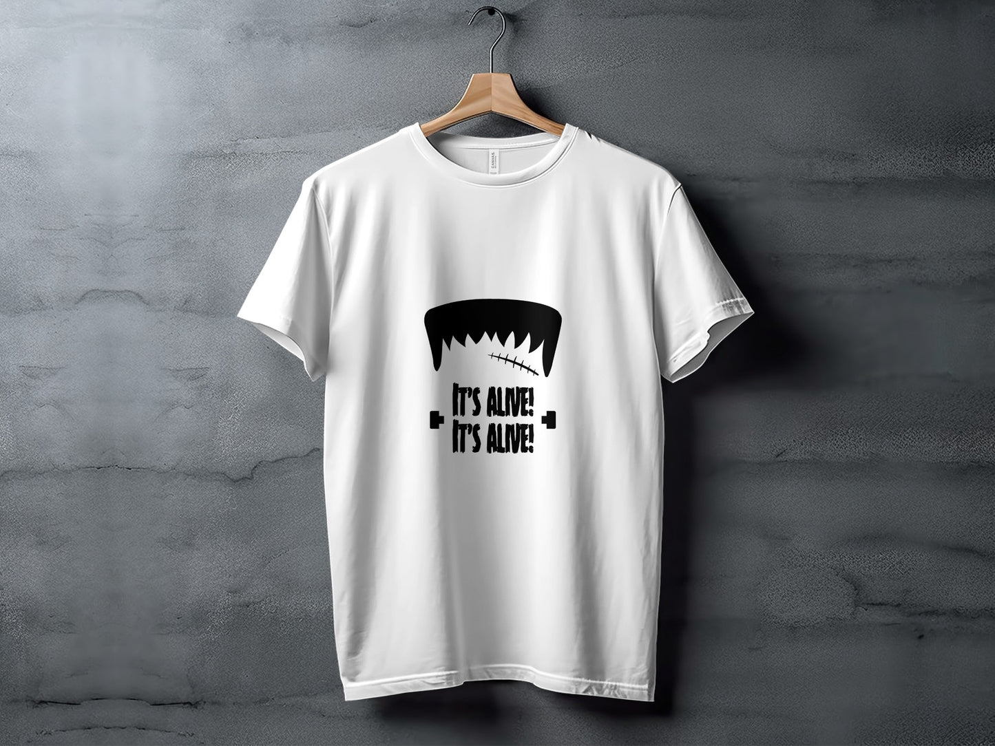 Halloween Horror T-Shirt: "It Is Alive" Frankenstein Inspired Design
