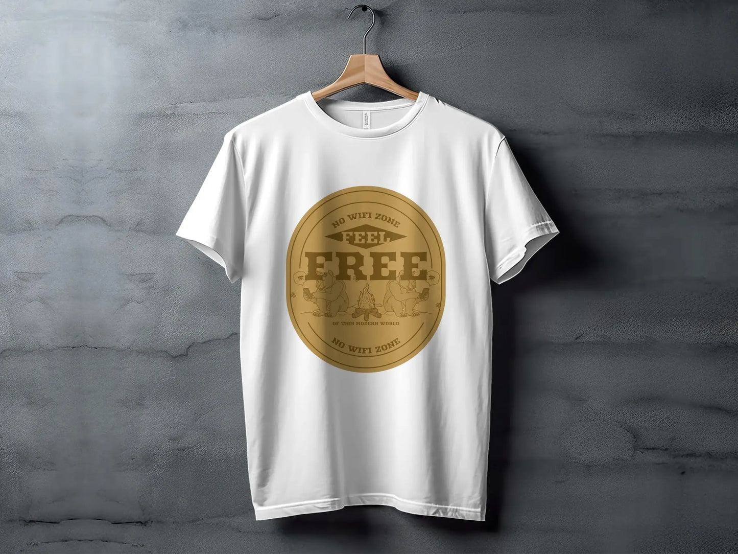 No Wifi Zone Feel Free Graphic Design T-Shirts My Store