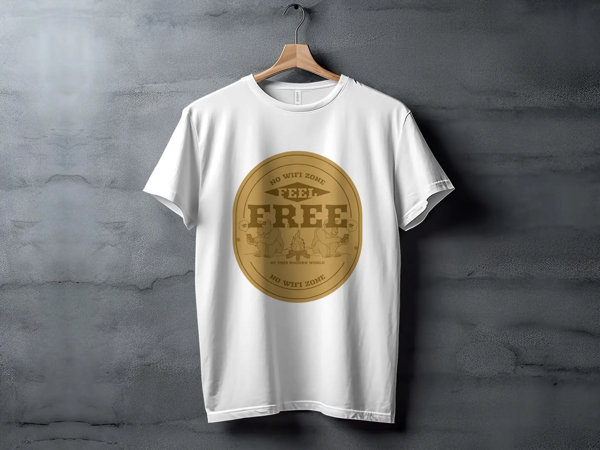 No Wifi Zone Feel Free Graphic Design T-Shirts My Store