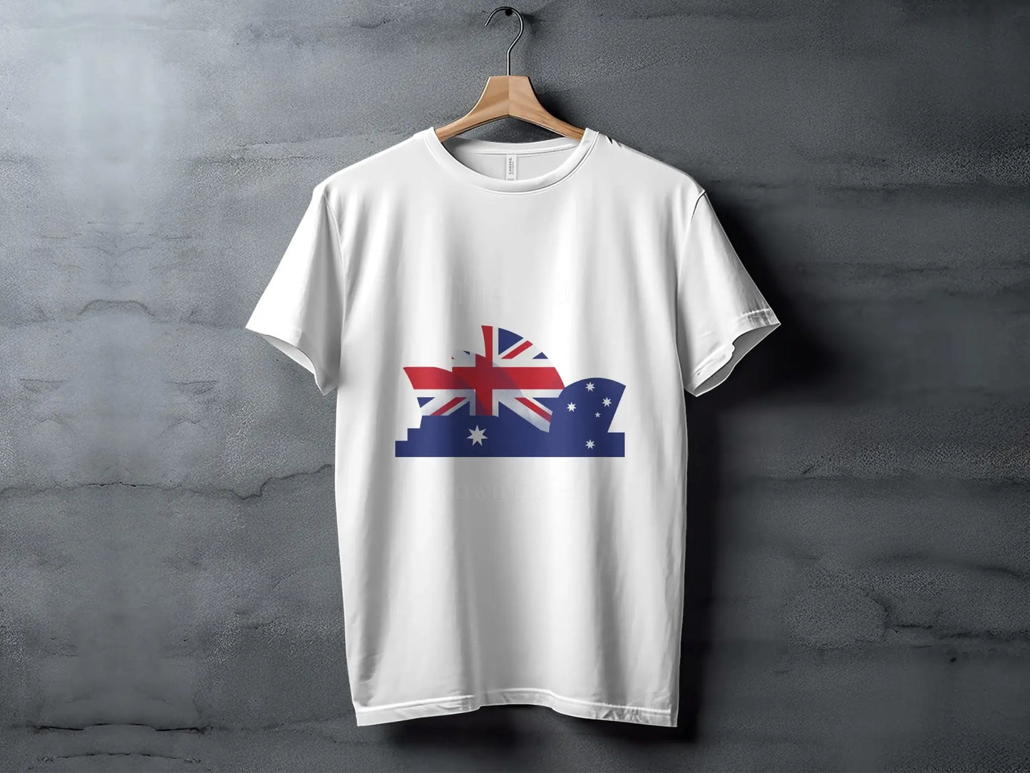 The Land Down Under Australia Graphic Design T-Shirts Boofy