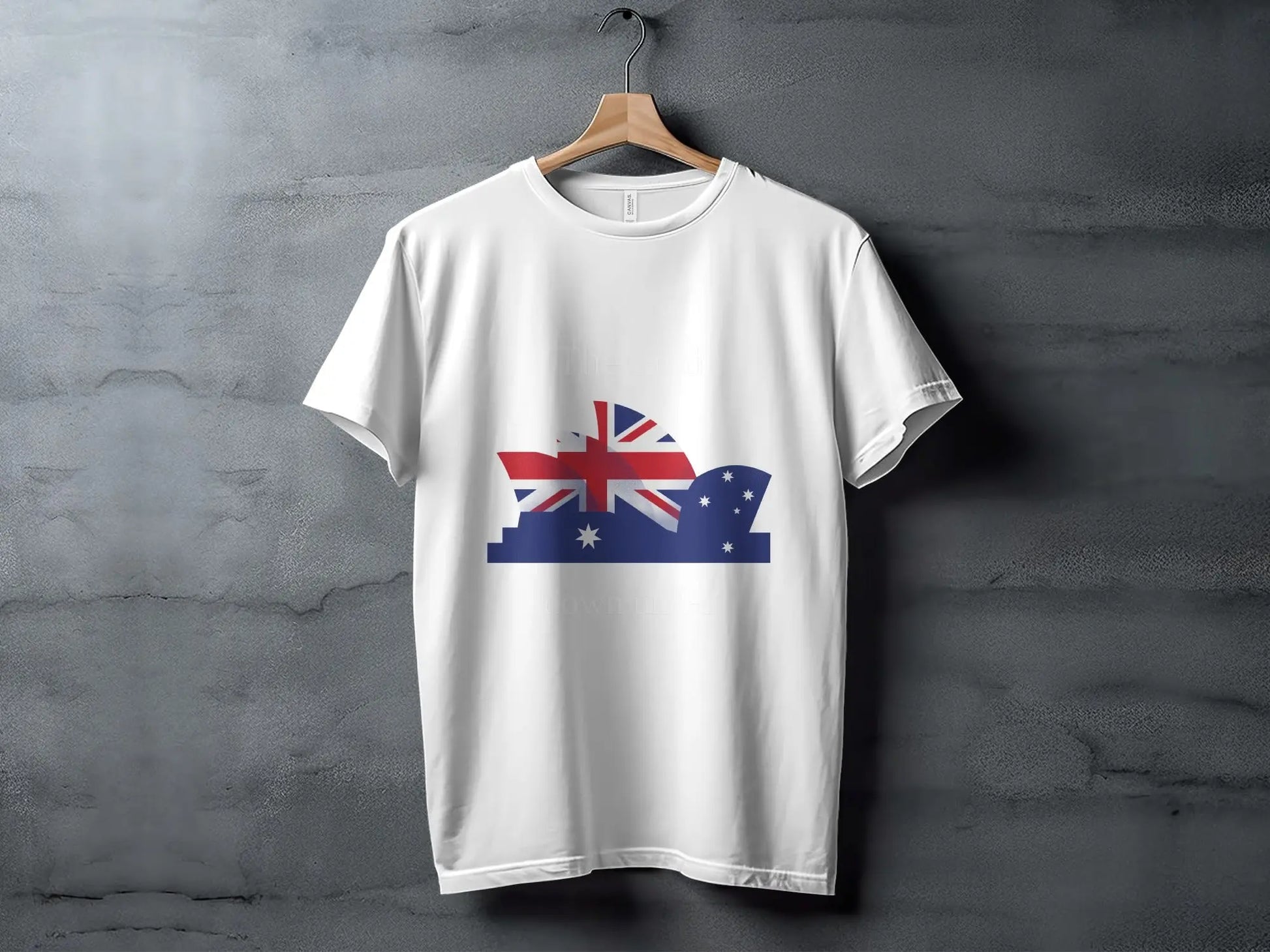 The Land Down Under Australia Graphic Design T-Shirts Boofy