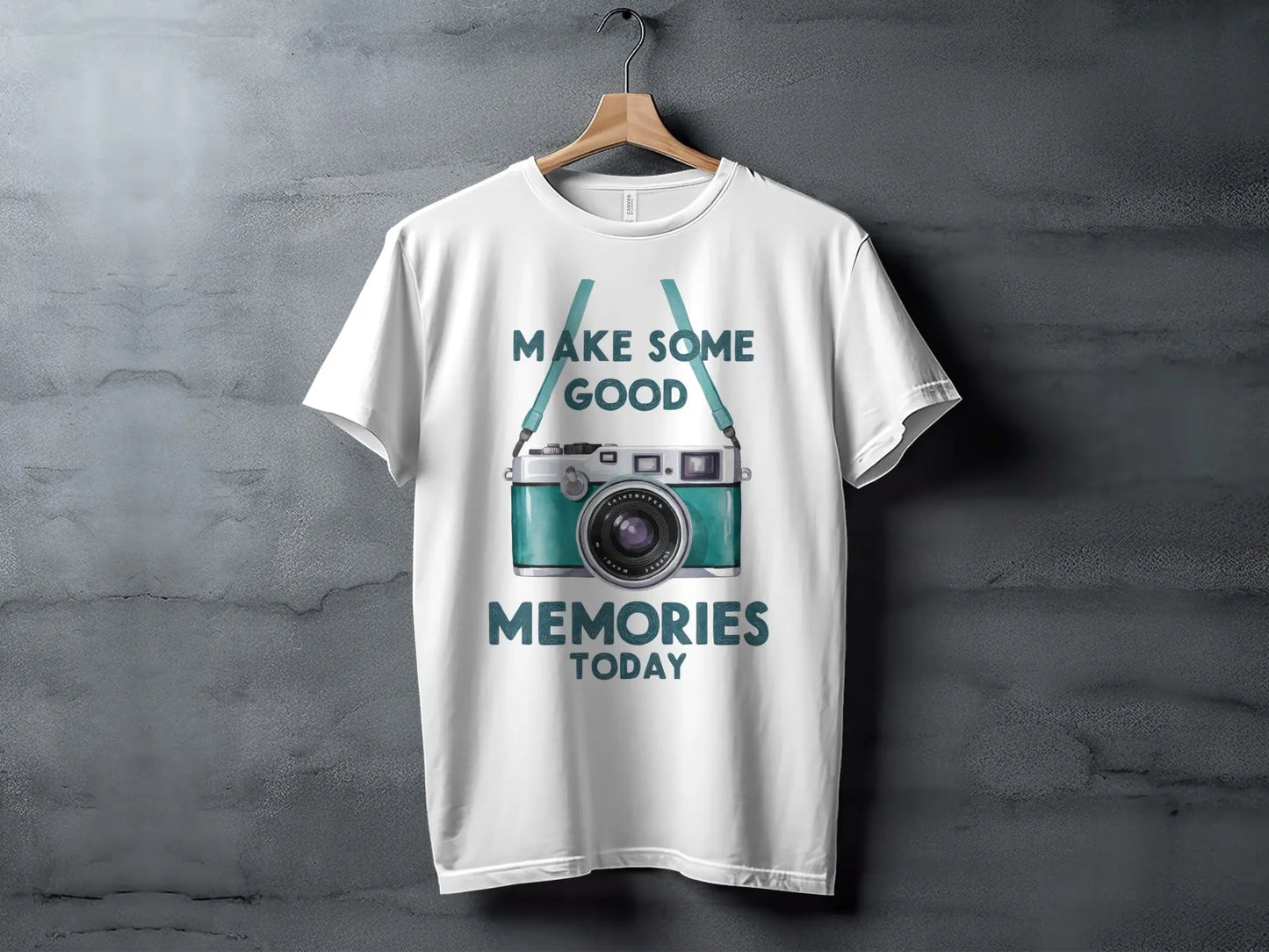 Photography T-Shirt: "Make Some Good Memories Today" Vintage Camera