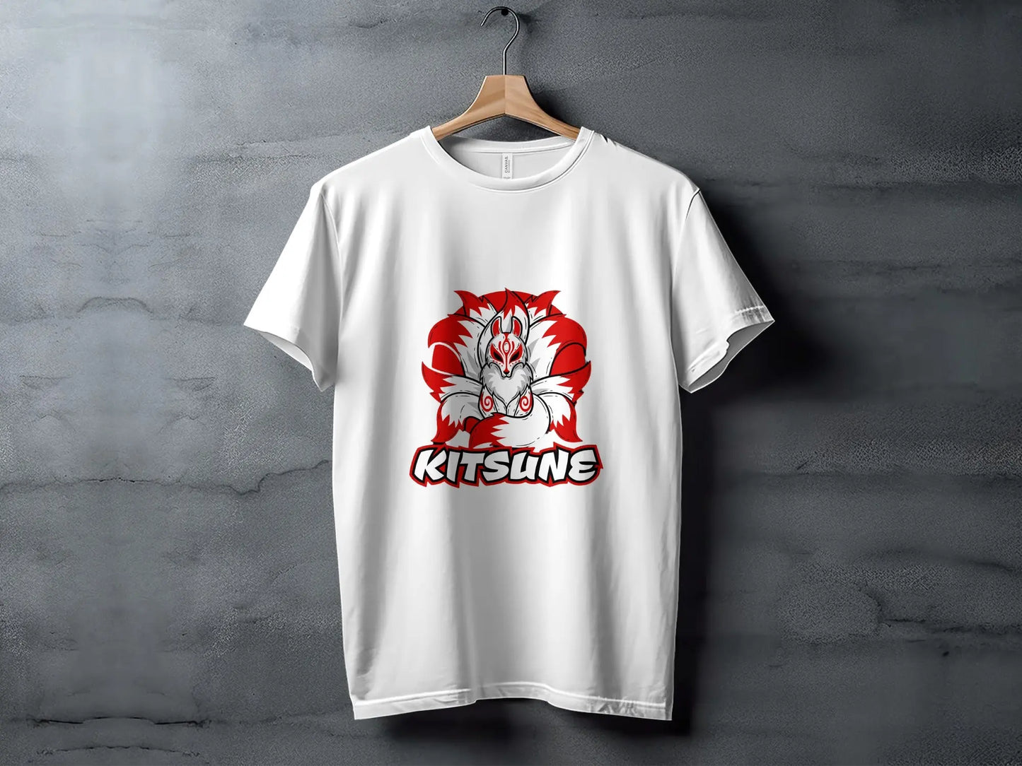 Nine Tailed Kitsune Fox Japanese Anime T-Shirt Boofy