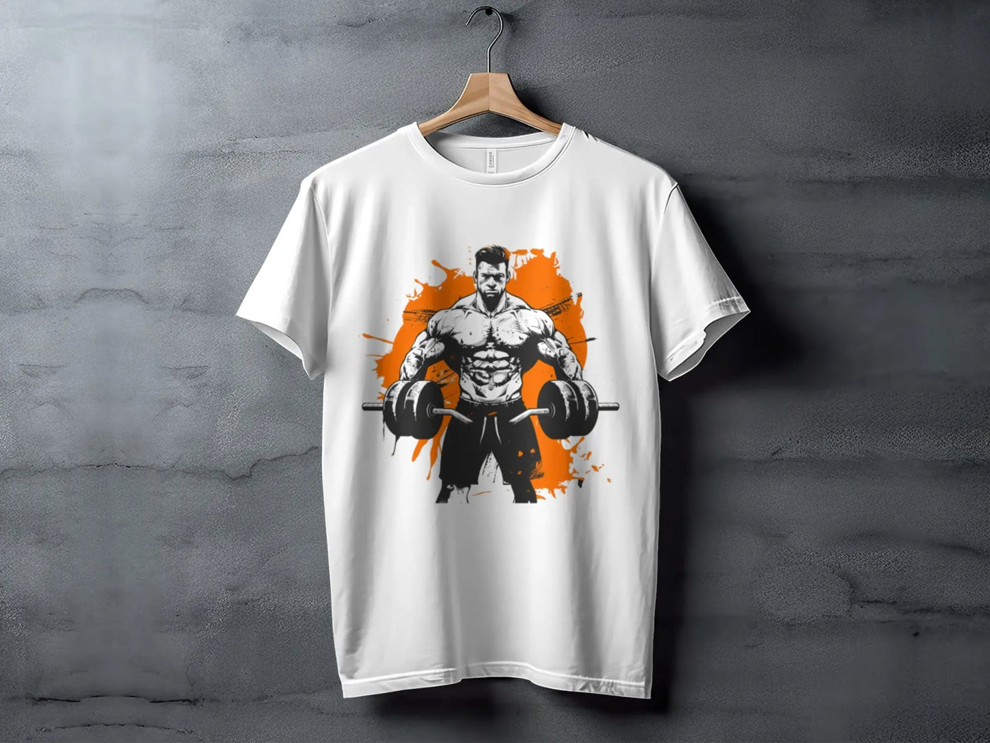 Bodybuilder Fitness Illustration Art Gym T-Shirt Boofy