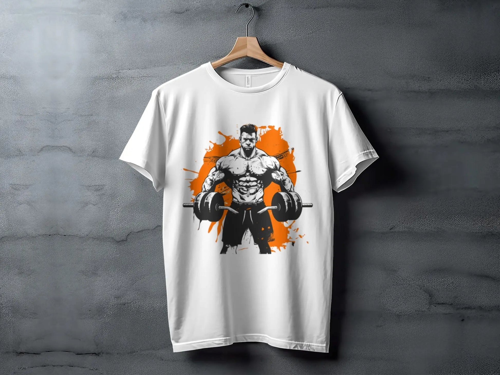 Bodybuilder Fitness Illustration Art Gym T-Shirt Boofy