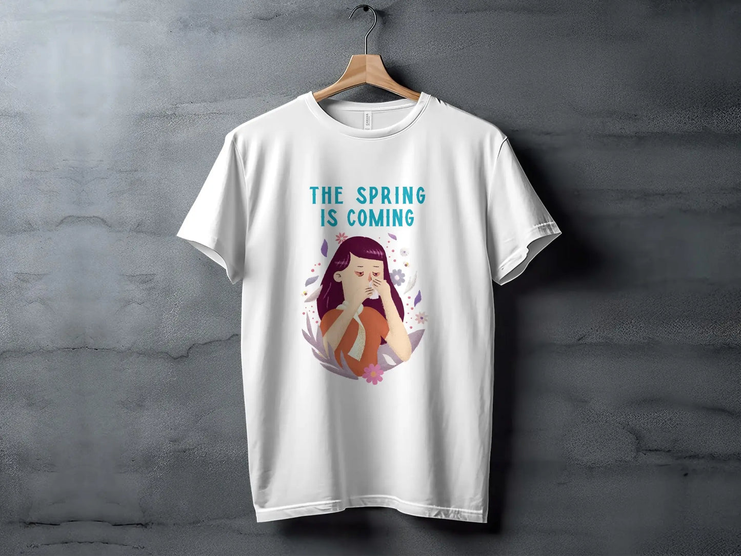 The Spring is Coming Graphic Tee for Seasonal Wear Boofy