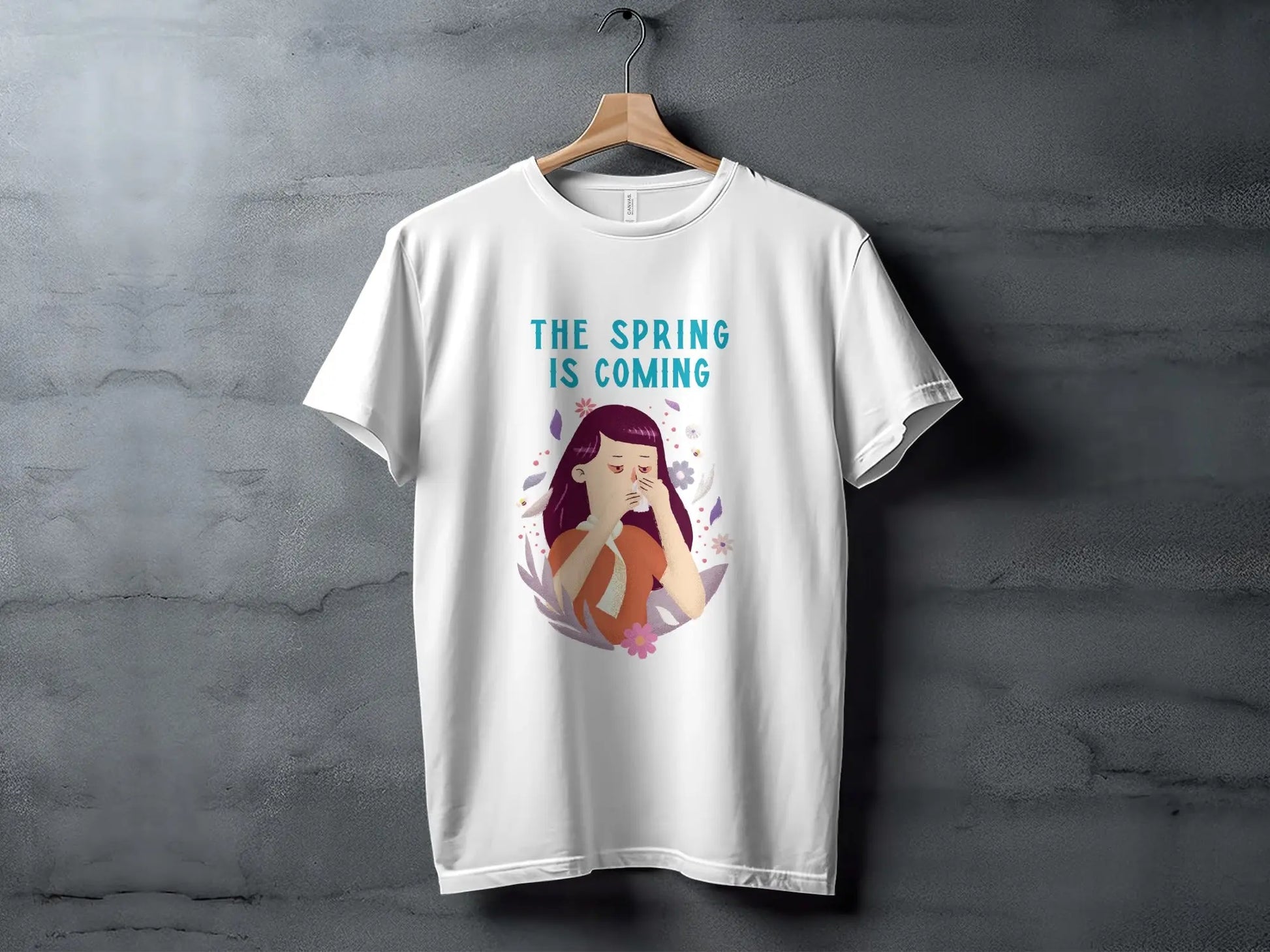 The Spring is Coming Graphic Tee for Seasonal Wear Boofy