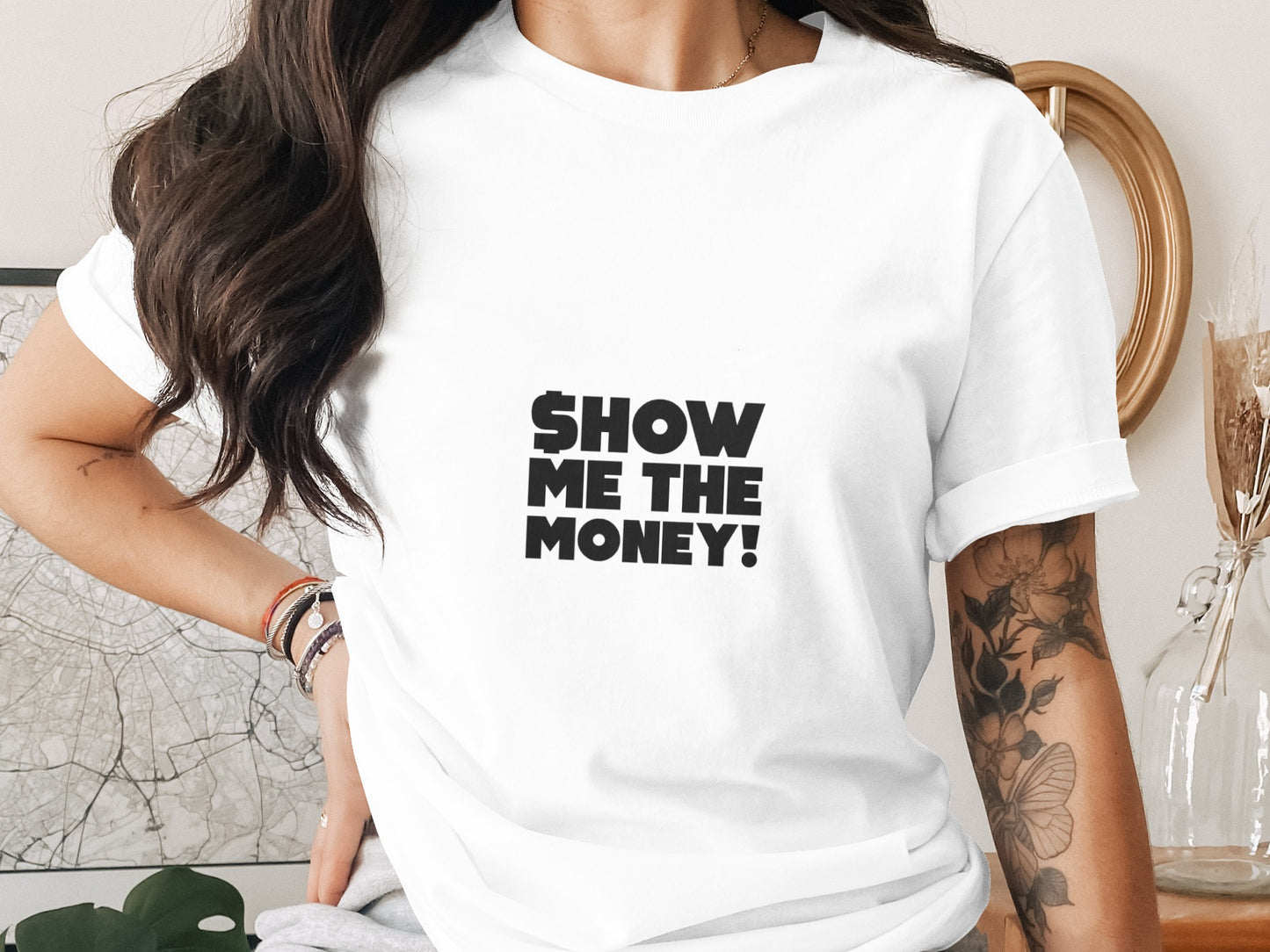 Classic Movie Quote T-Shirt: "Show Me the Money" Graphic Statement