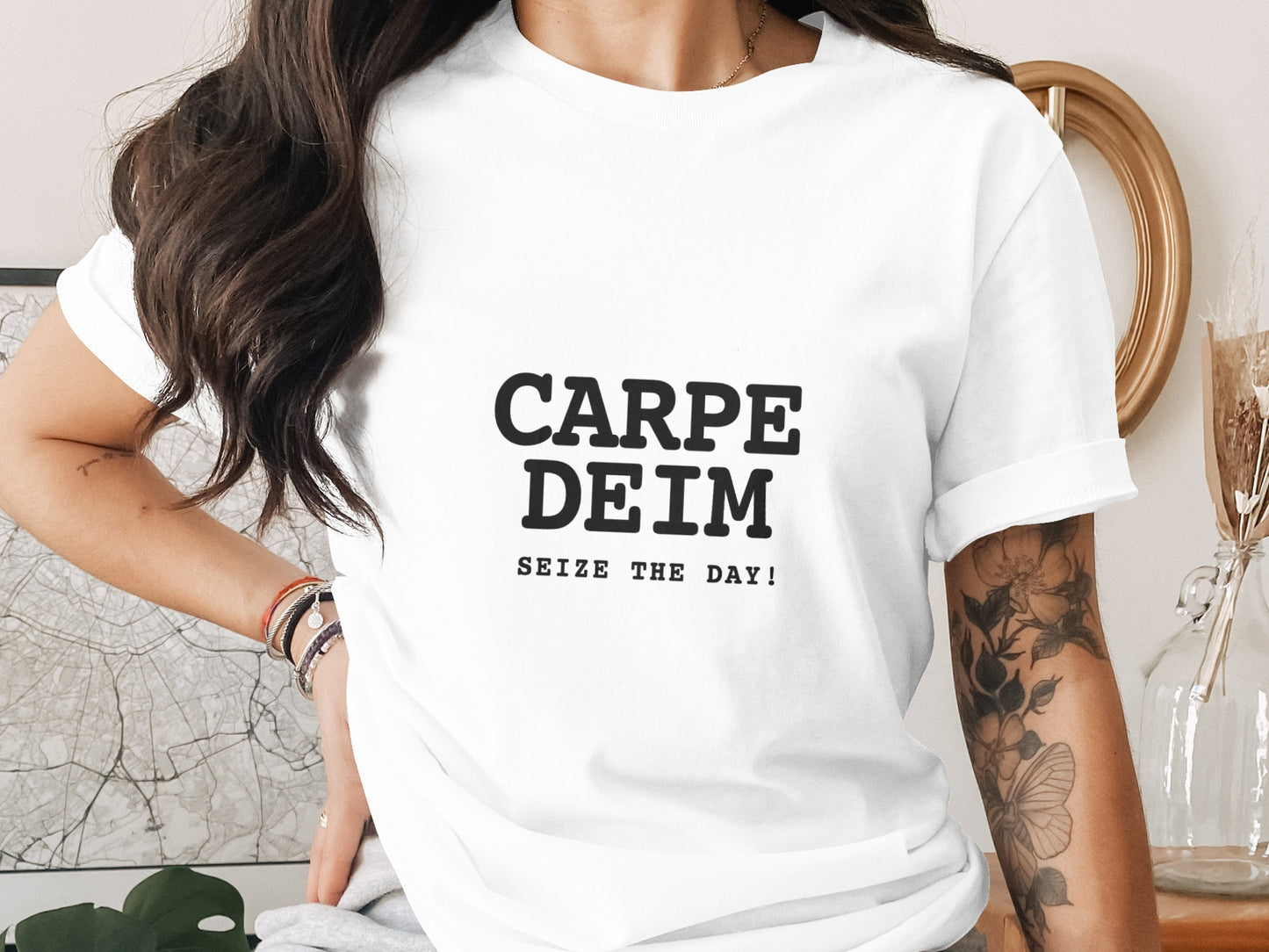 Inspirational Movie T-Shirt: Carpe Diem Seize the Day Motivation