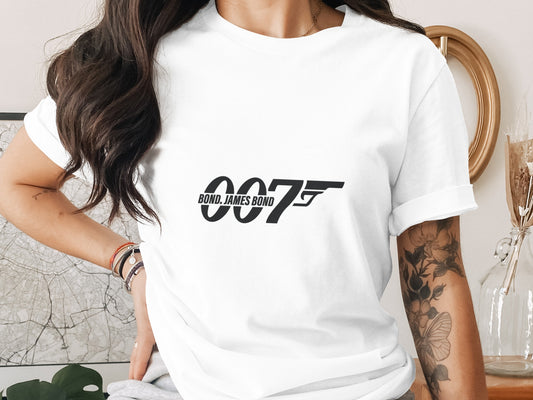 James Bond 007 T-Shirt: Iconic Logo Graphic Cool Movie Design