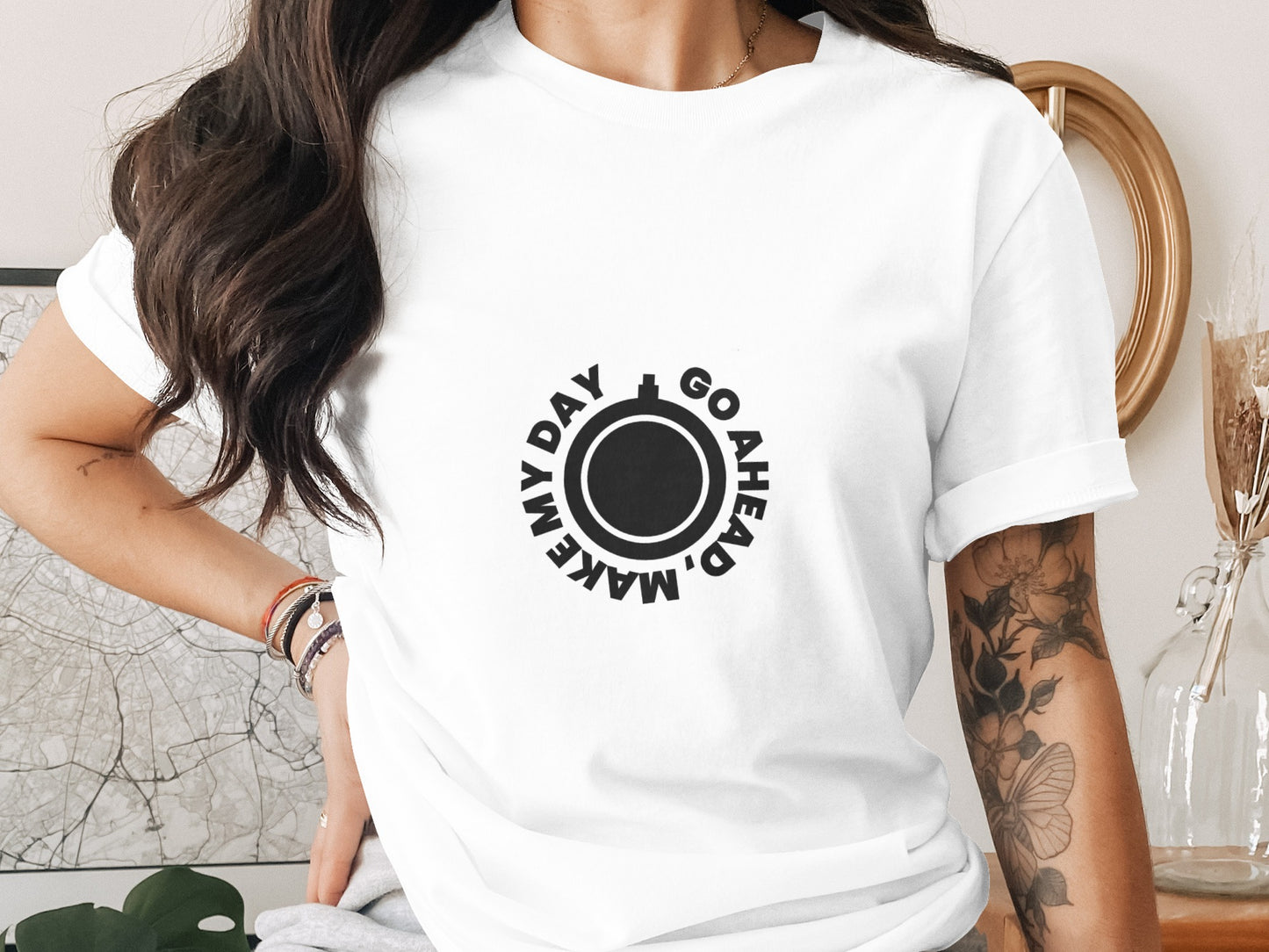Clint Eastwood Movie T-Shirt: "Make My Day Go Ahead" Graphic Design