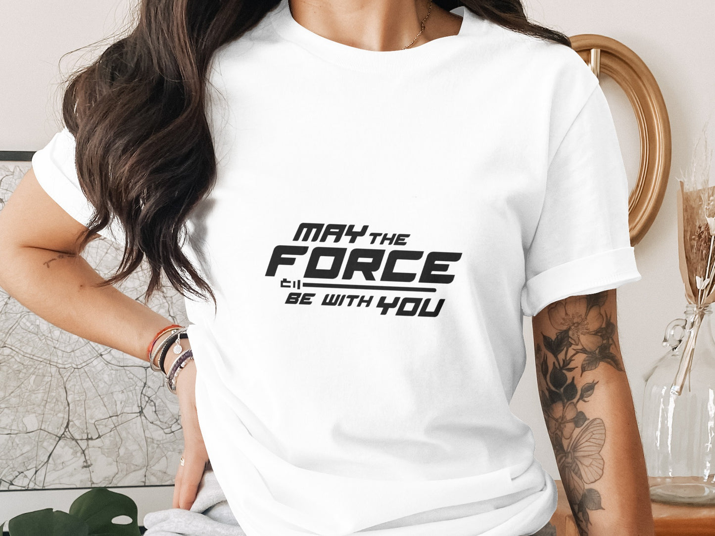 Star Wars T-Shirt: "May The Force Be With You" Iconic Jedi Design