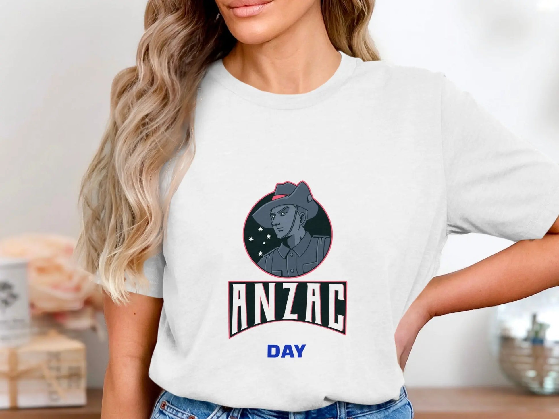 Anzac Day Great Design With A Soldier Avatar Image T-Shirts Boofy