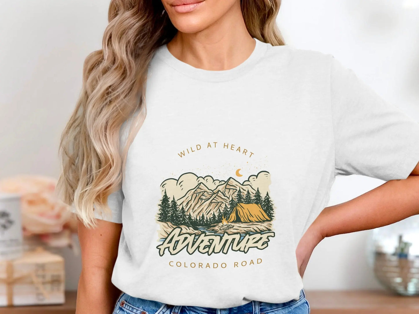 Wild at Heart Adventure Colorado Road T-Shirts My Store