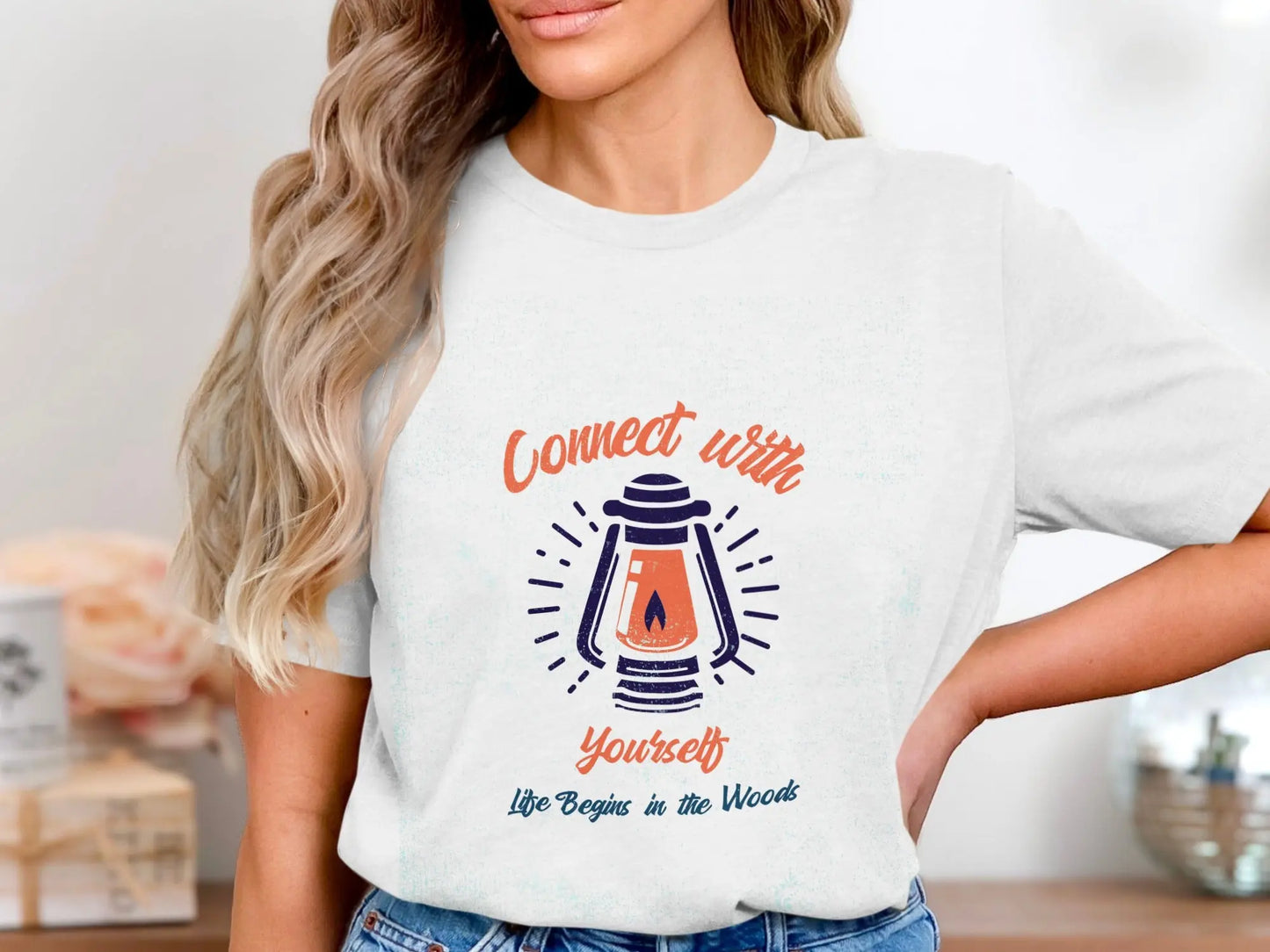 "Connect With Yourself Life Begins In The Woods" T-Shirts My Store