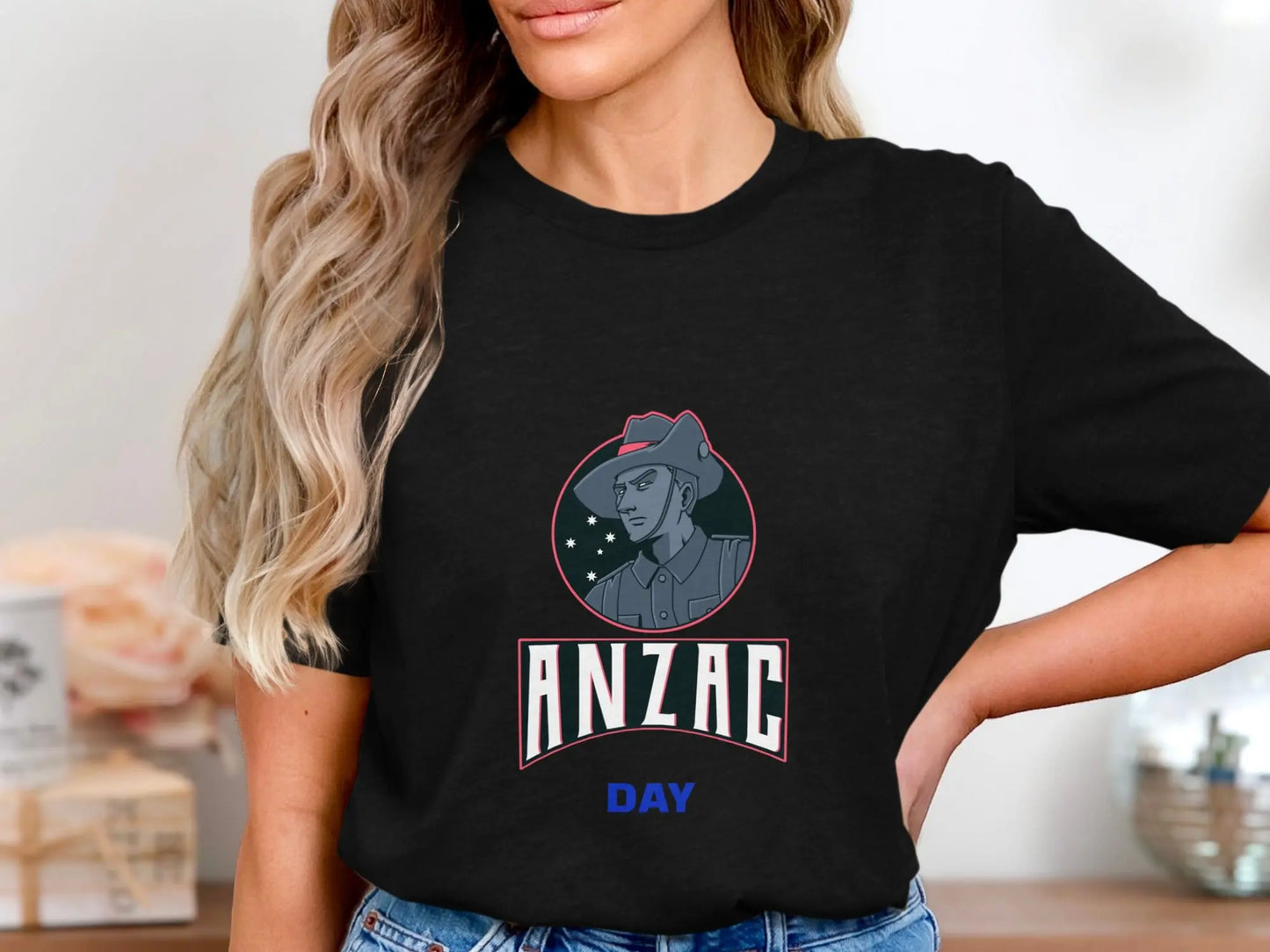 Anzac Day Great Design With A Soldier Avatar Image T-Shirts Boofy