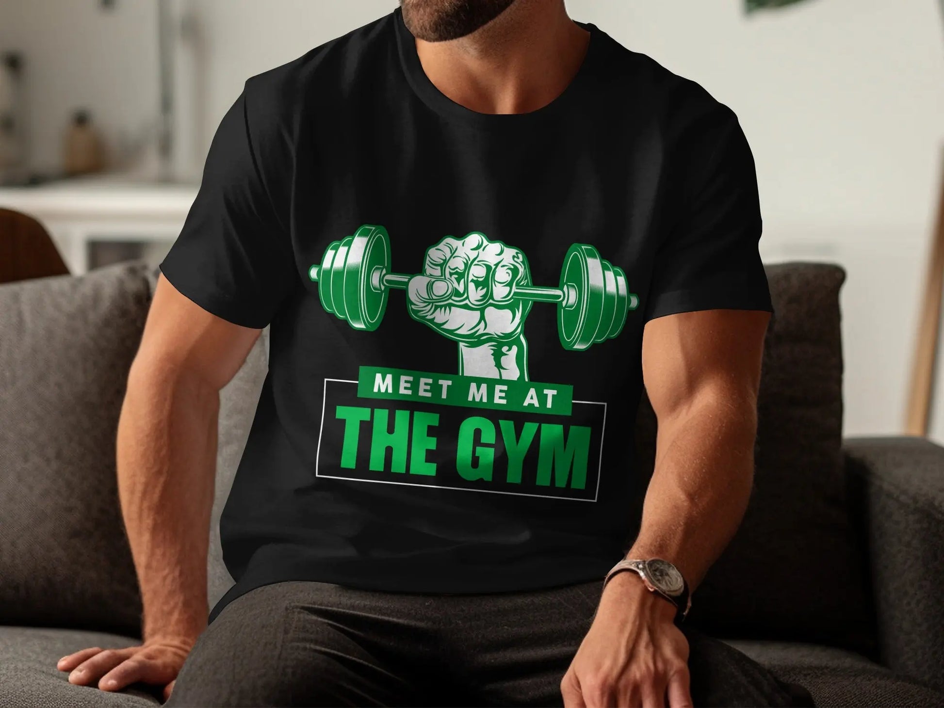 "Meet Me at the Gym" Motivational Fitness T-Shirts Boofy