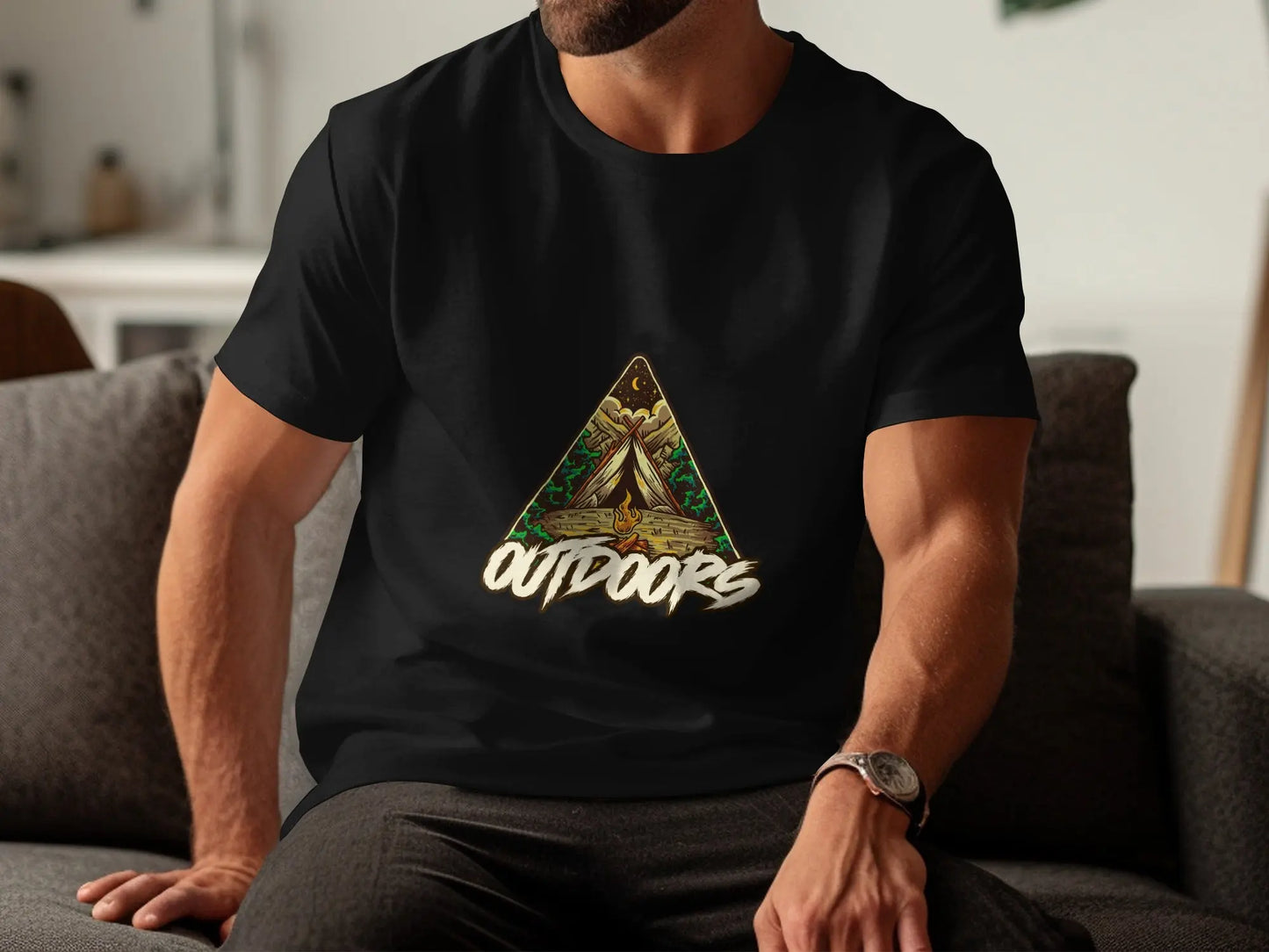 Outdoor Camping Adventure Graphic Design T-Shirts My Store
