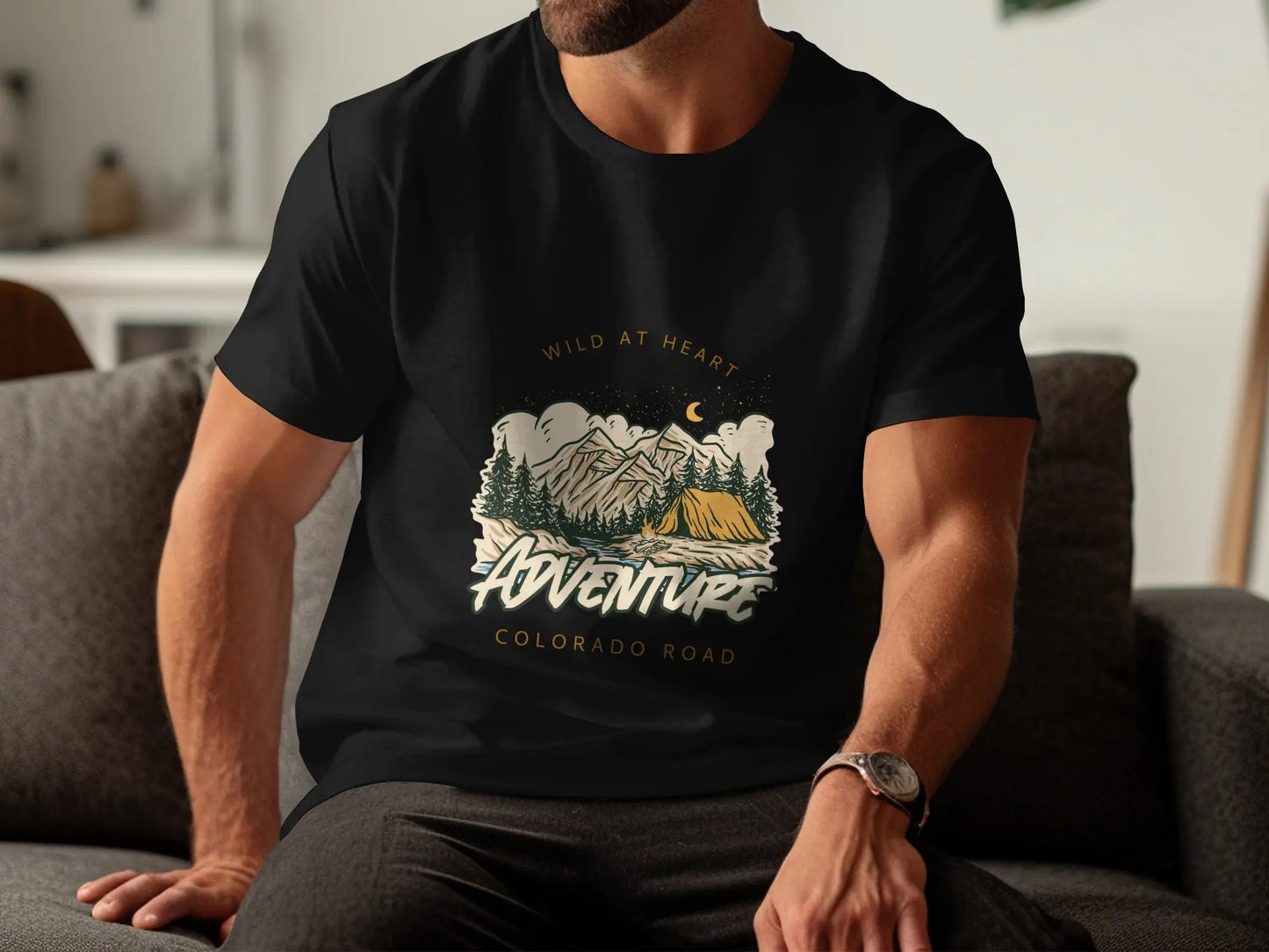 Wild at Heart Adventure Colorado Road T-Shirts My Store