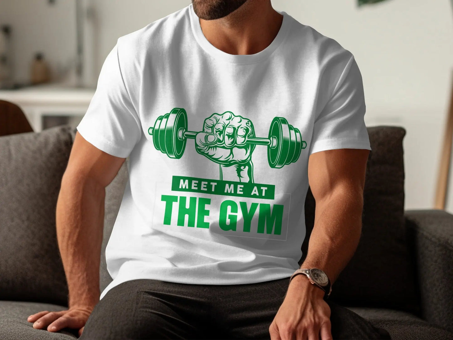 "Meet Me at the Gym" Motivational Fitness T-Shirts Boofy
