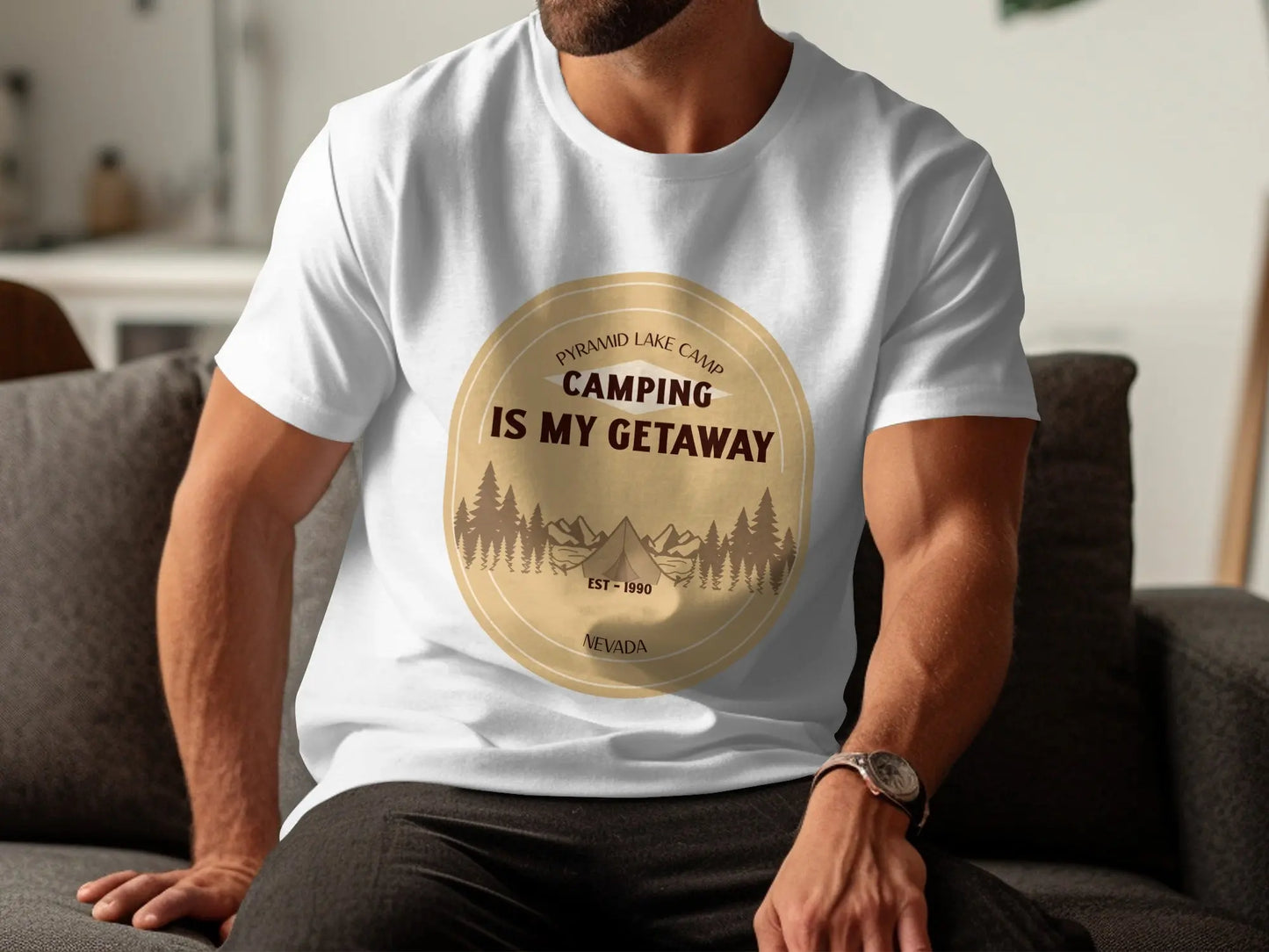 Pyramid Lake Camp Camping Is My Getaway T-Shirts My Store