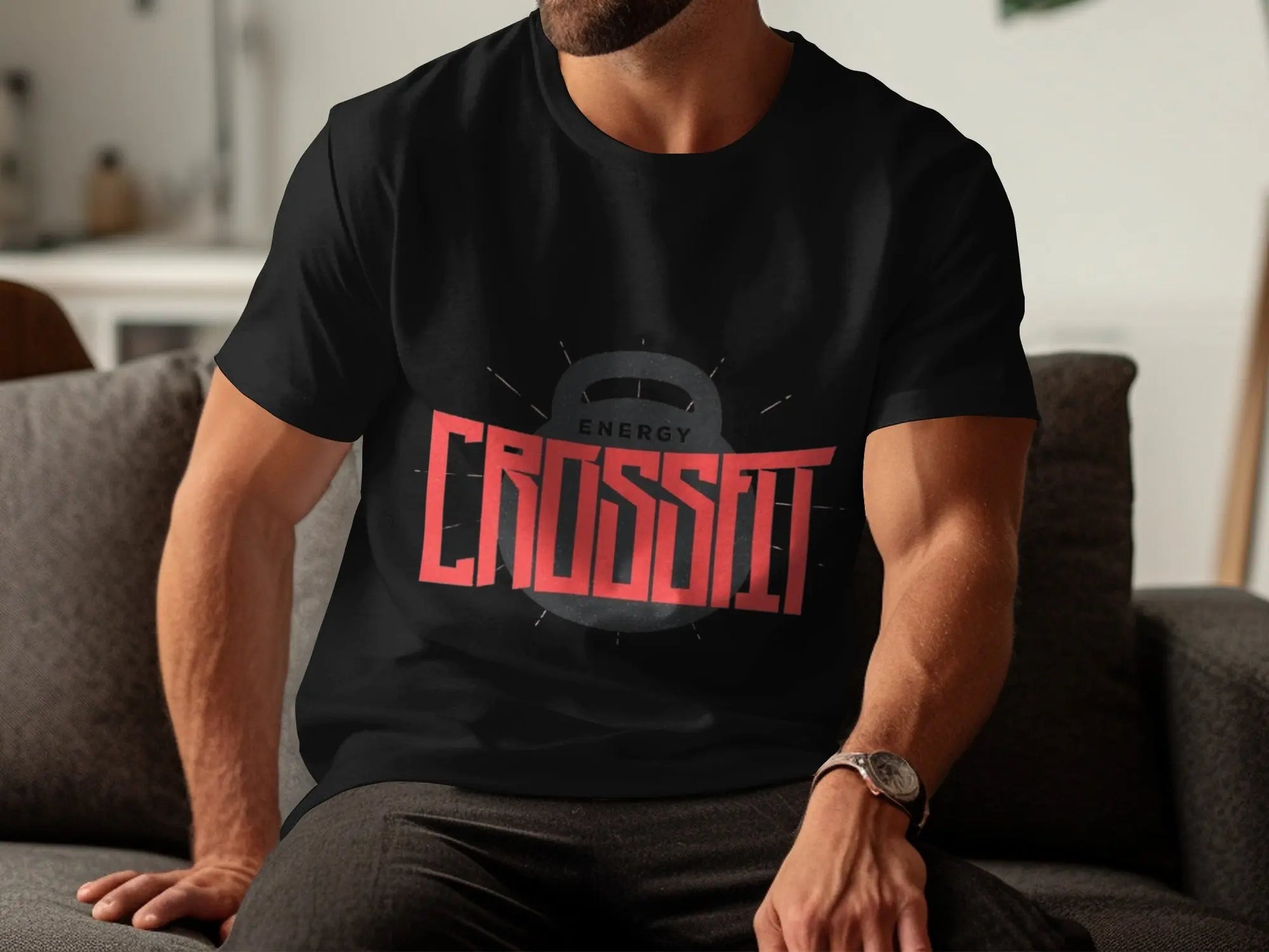 CrossFit Energy Motivational Fitness T-Shirts Boofy