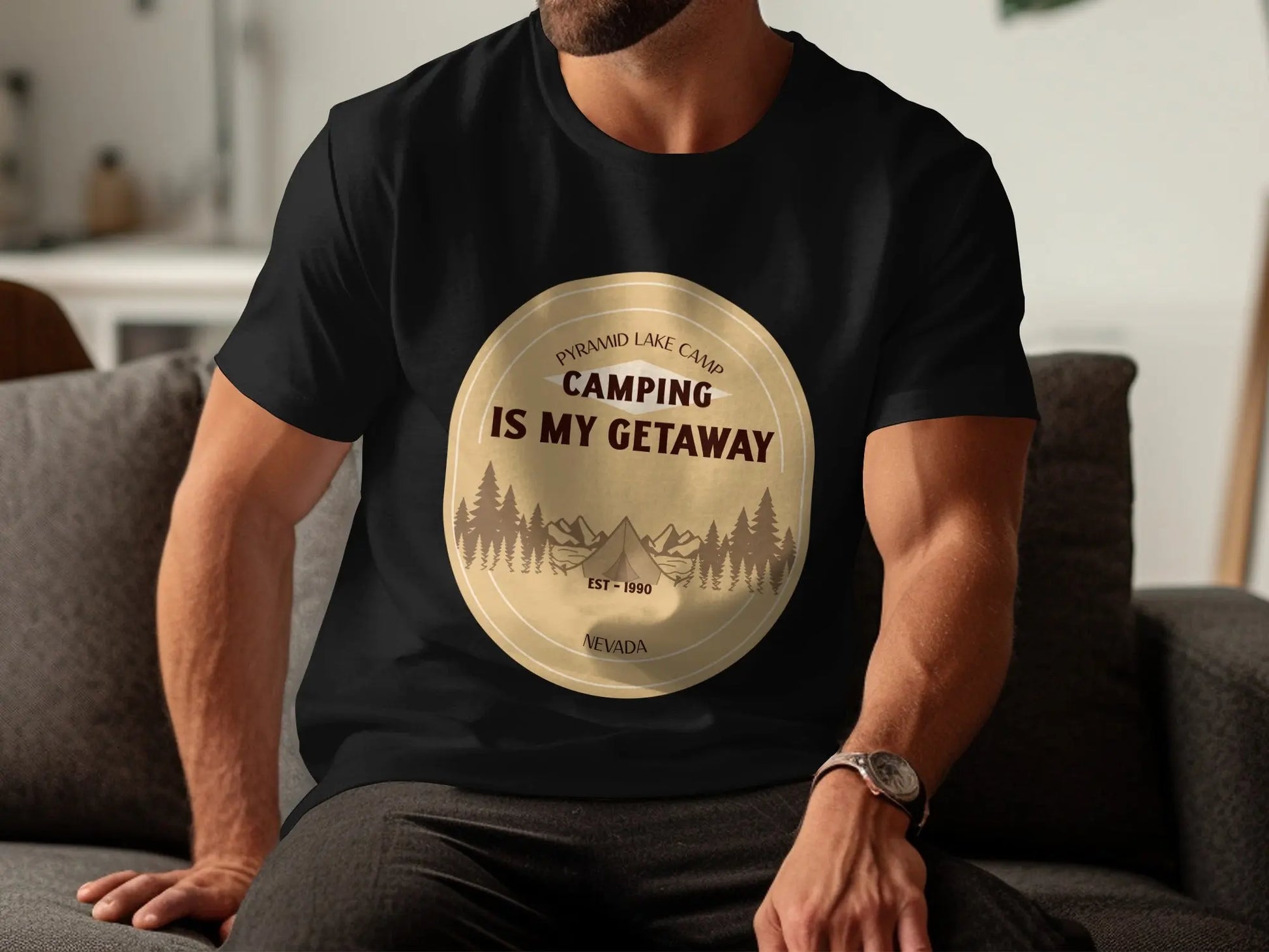 Pyramid Lake Camp Camping Is My Getaway T-Shirts My Store