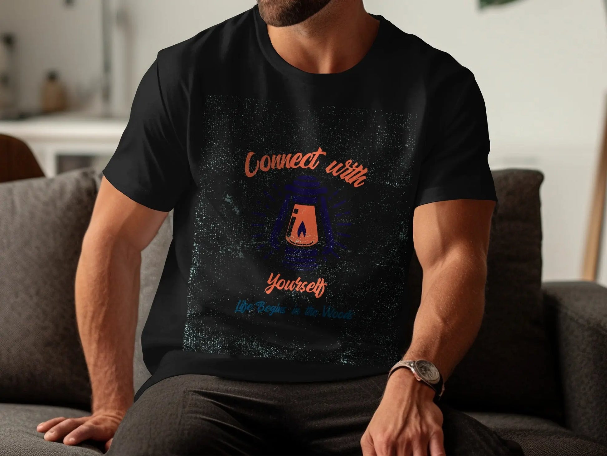 "Connect With Yourself Life Begins In The Woods" T-Shirts My Store