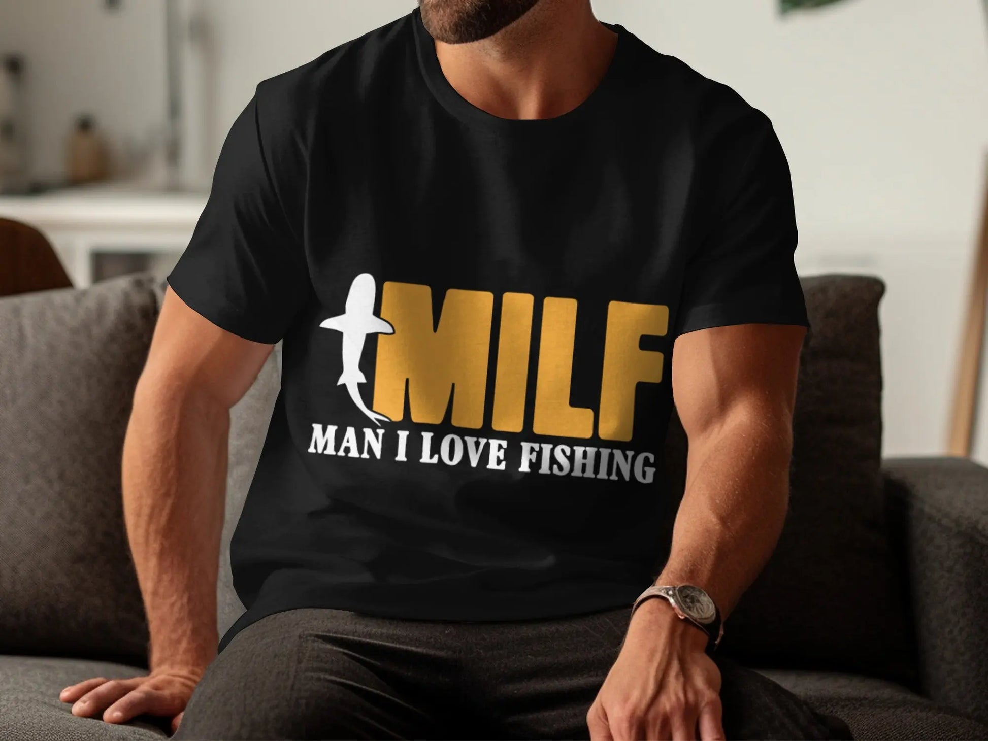 Funny "MILF Man I Love Frogs" Humorous T-Shirt Boofy