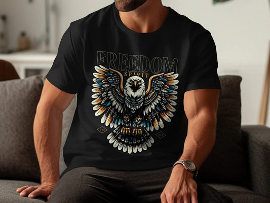 Majestic Eagle Freedom Spirit Graphic T-Shirts Boofy