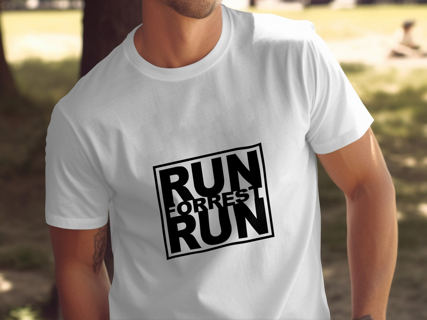 Classic Movie T-Shirt: "Run Forrest Run" Inspiration Graphic Art Design