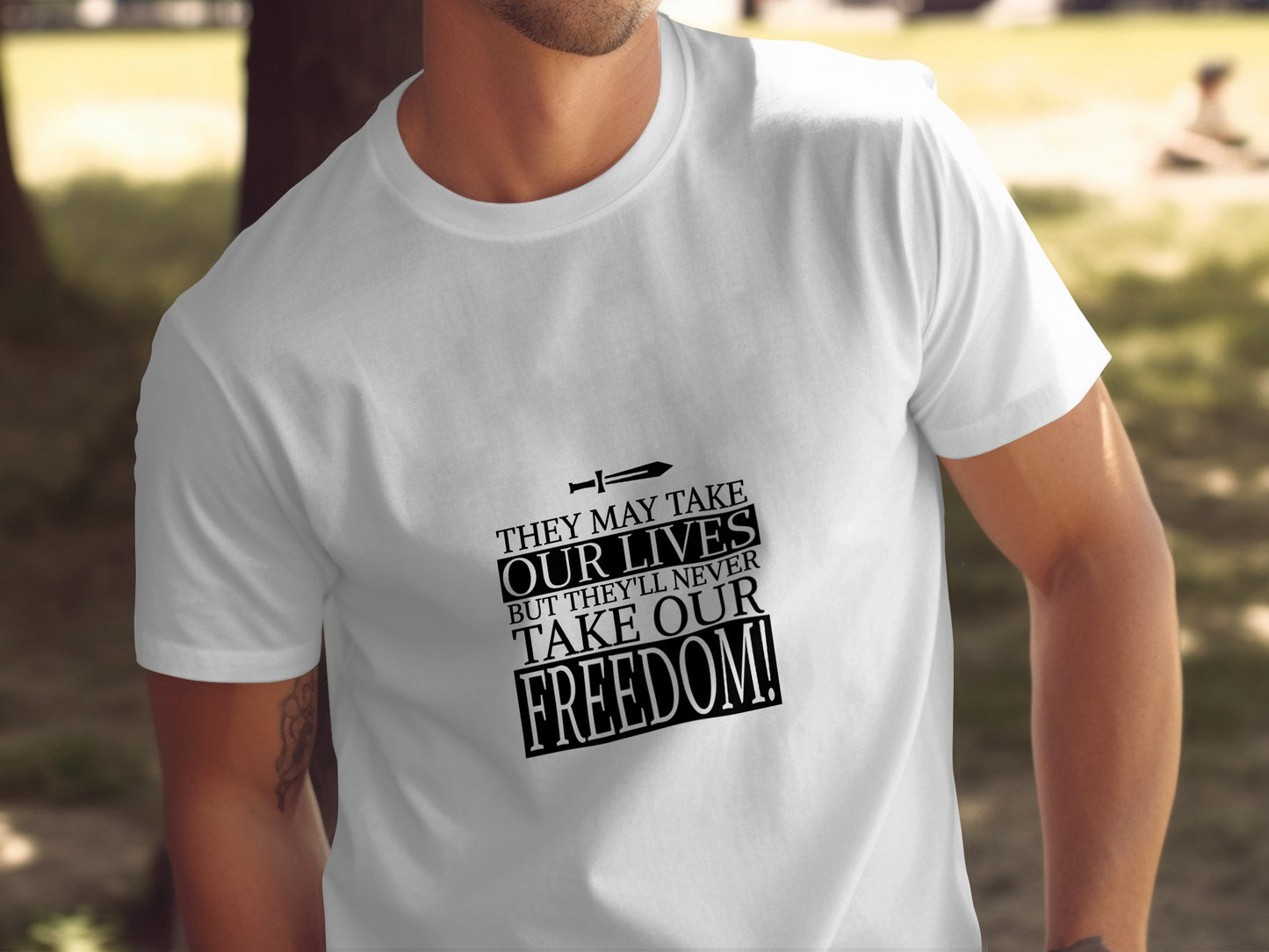 Iconic Movie T-Shirt: "They'll Never Take Our Freedom" Braveheart