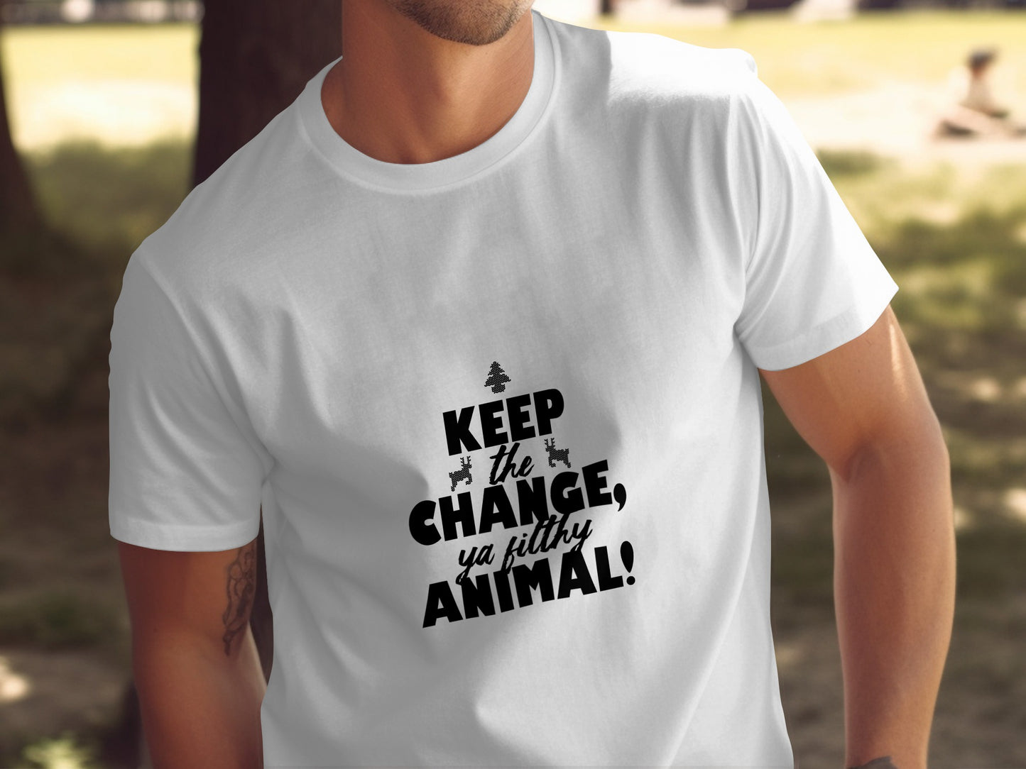Christmas Movie T-Shirt: "Keep The Change Ya Filthy Animal" Holiday Tee