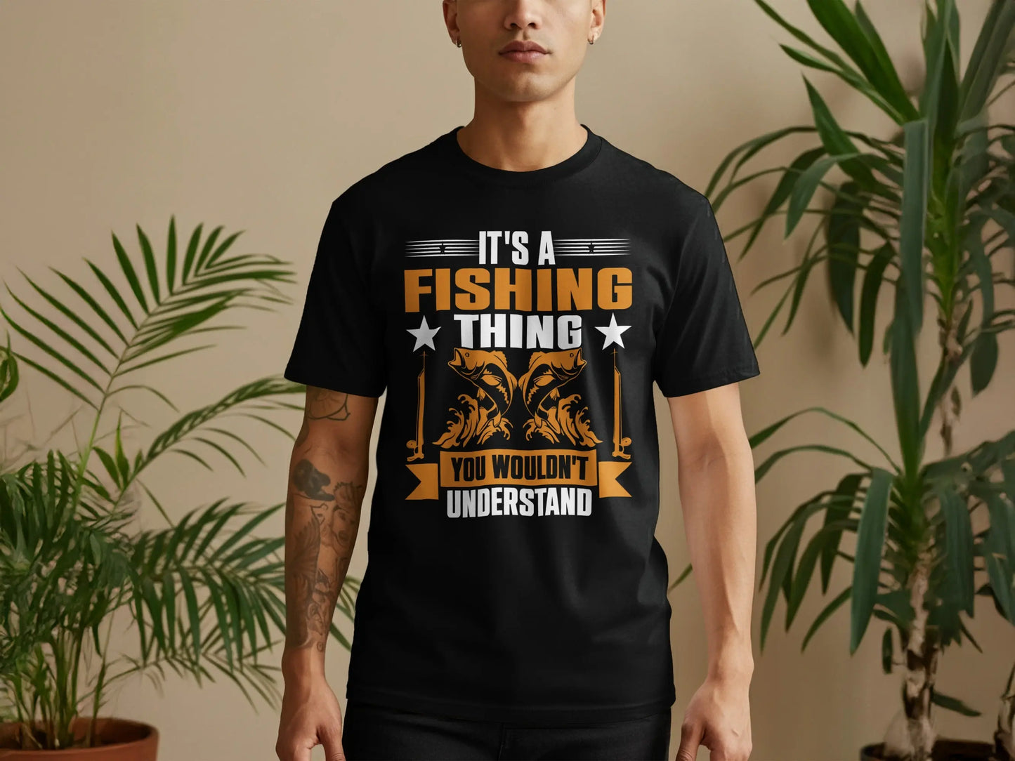Retro "You Wouldn't" Fishing Design T-Shirt Boofy