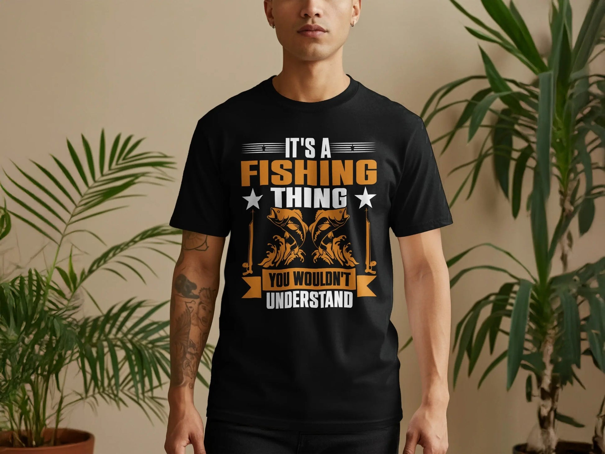 Retro "You Wouldn't" Fishing Design T-Shirt Boofy