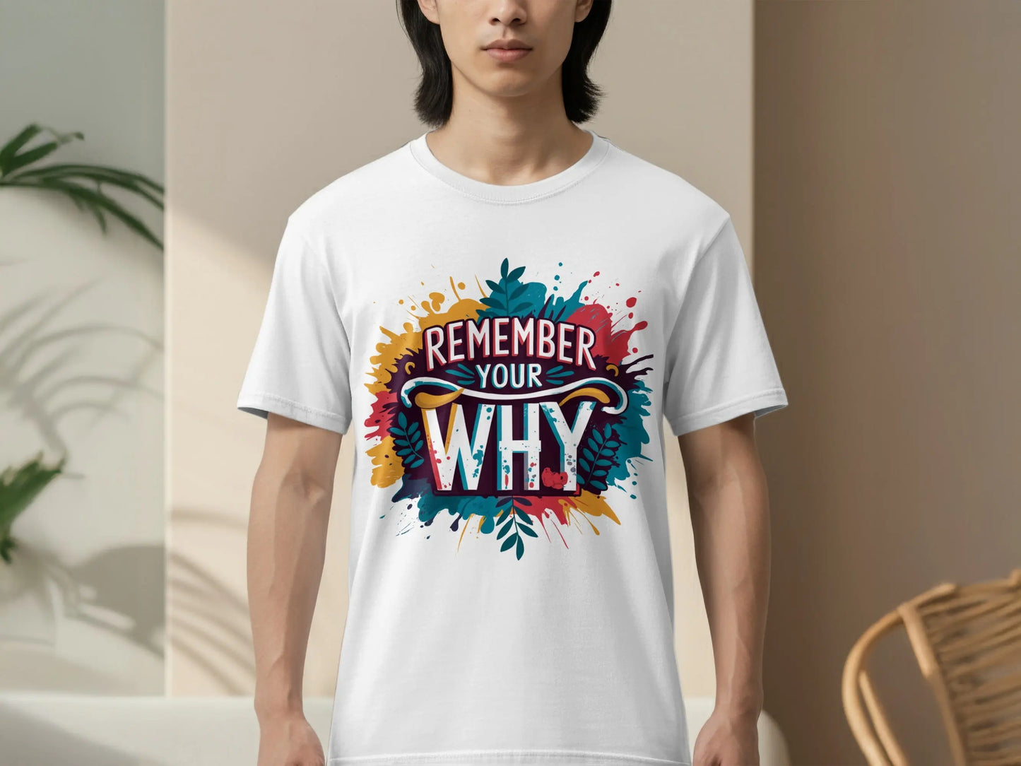 Motivational T-Shirt: "Remember Your Why" Quote Art Daily Reminder