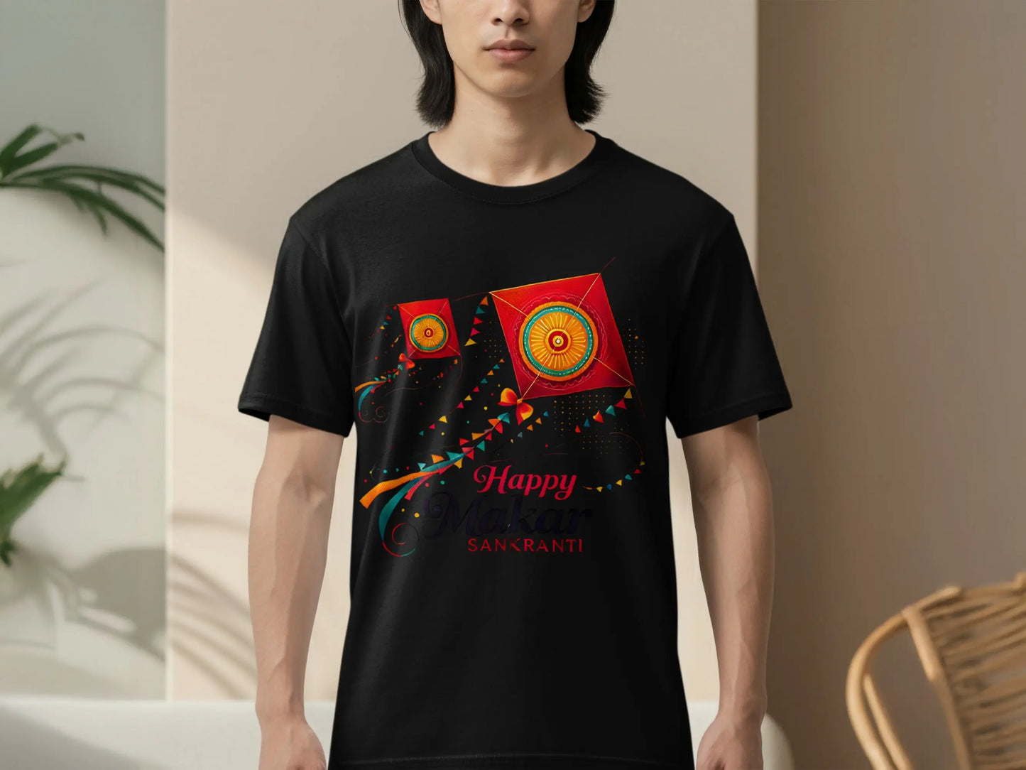 Happy Makar Sankranti Kites Festival Celebration T-Shirts Boofy