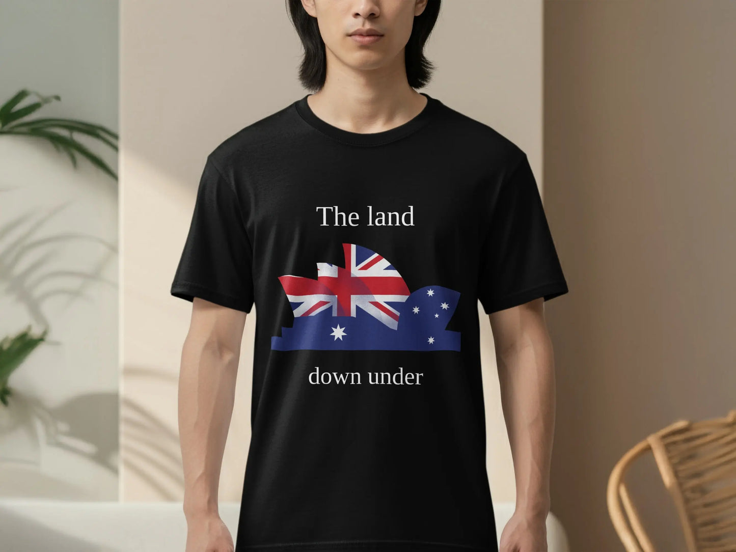 The Land Down Under Australia Graphic Design T-Shirts Boofy