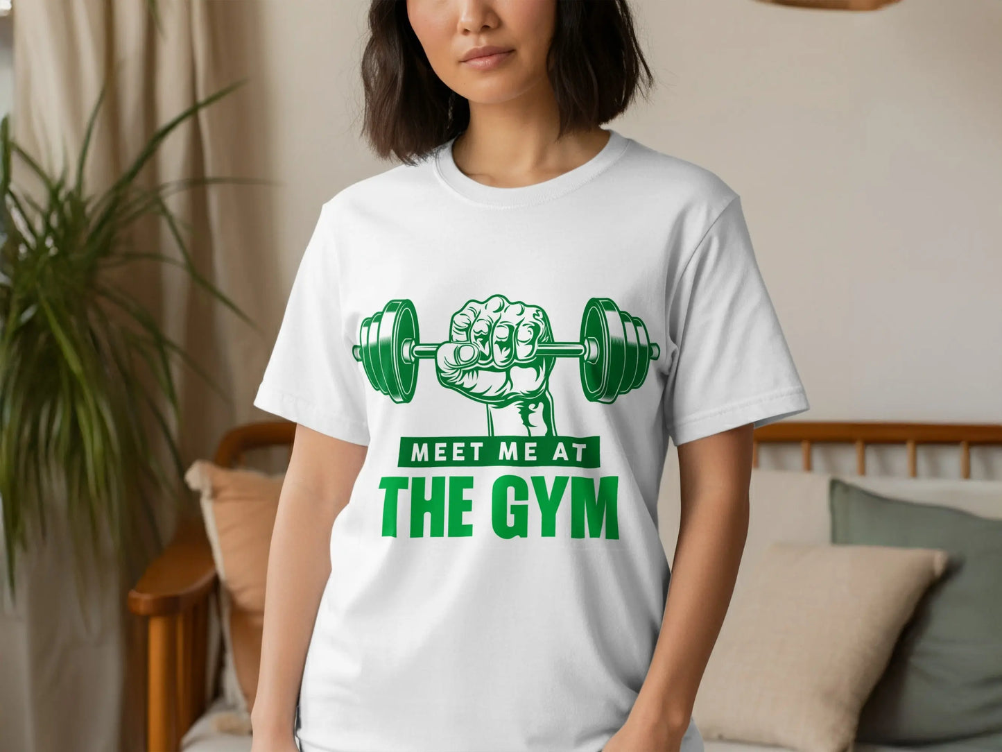 "Meet Me at the Gym" Motivational Fitness T-Shirts Boofy