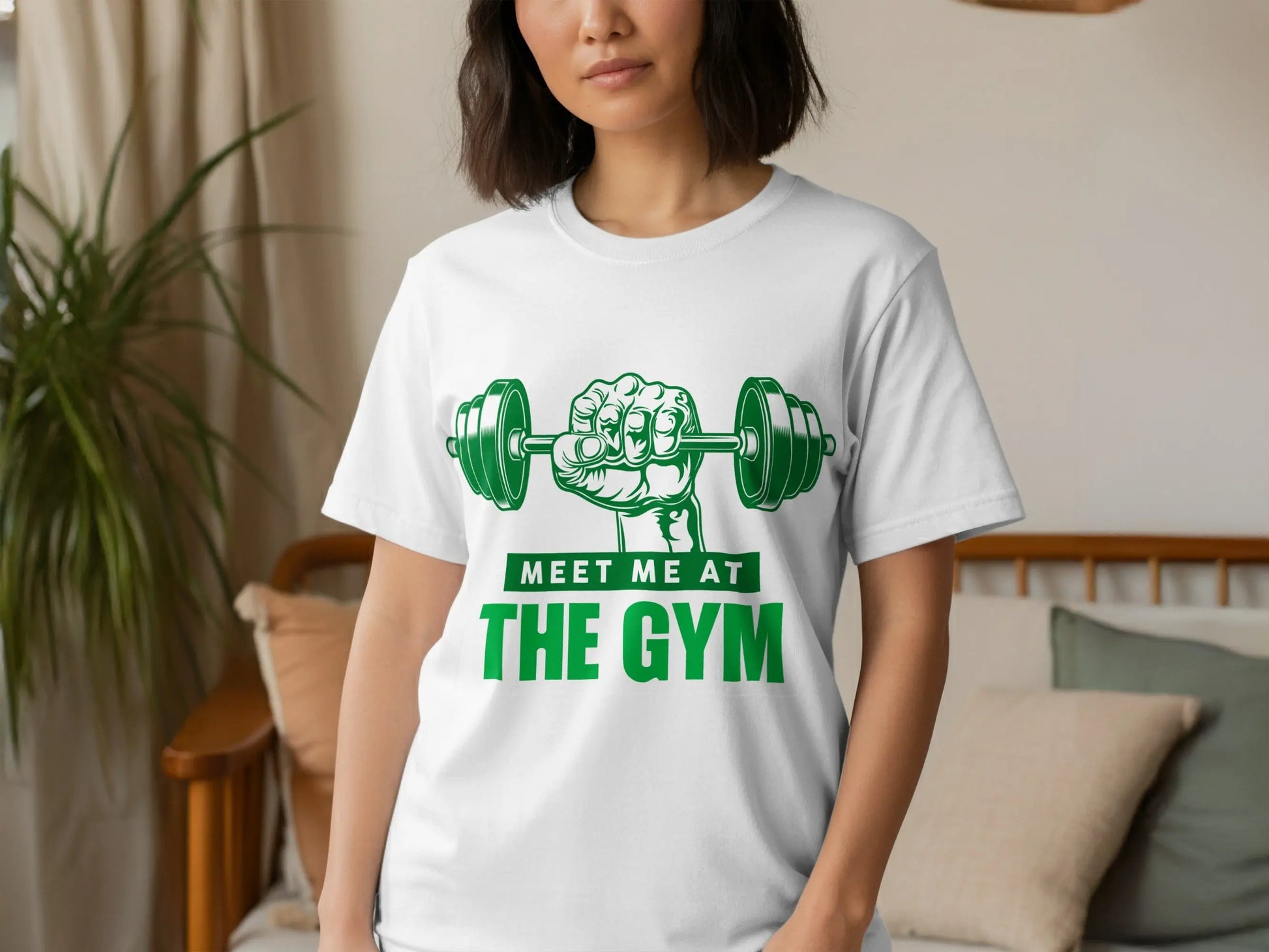 "Meet Me at the Gym" Motivational Fitness T-Shirts Boofy
