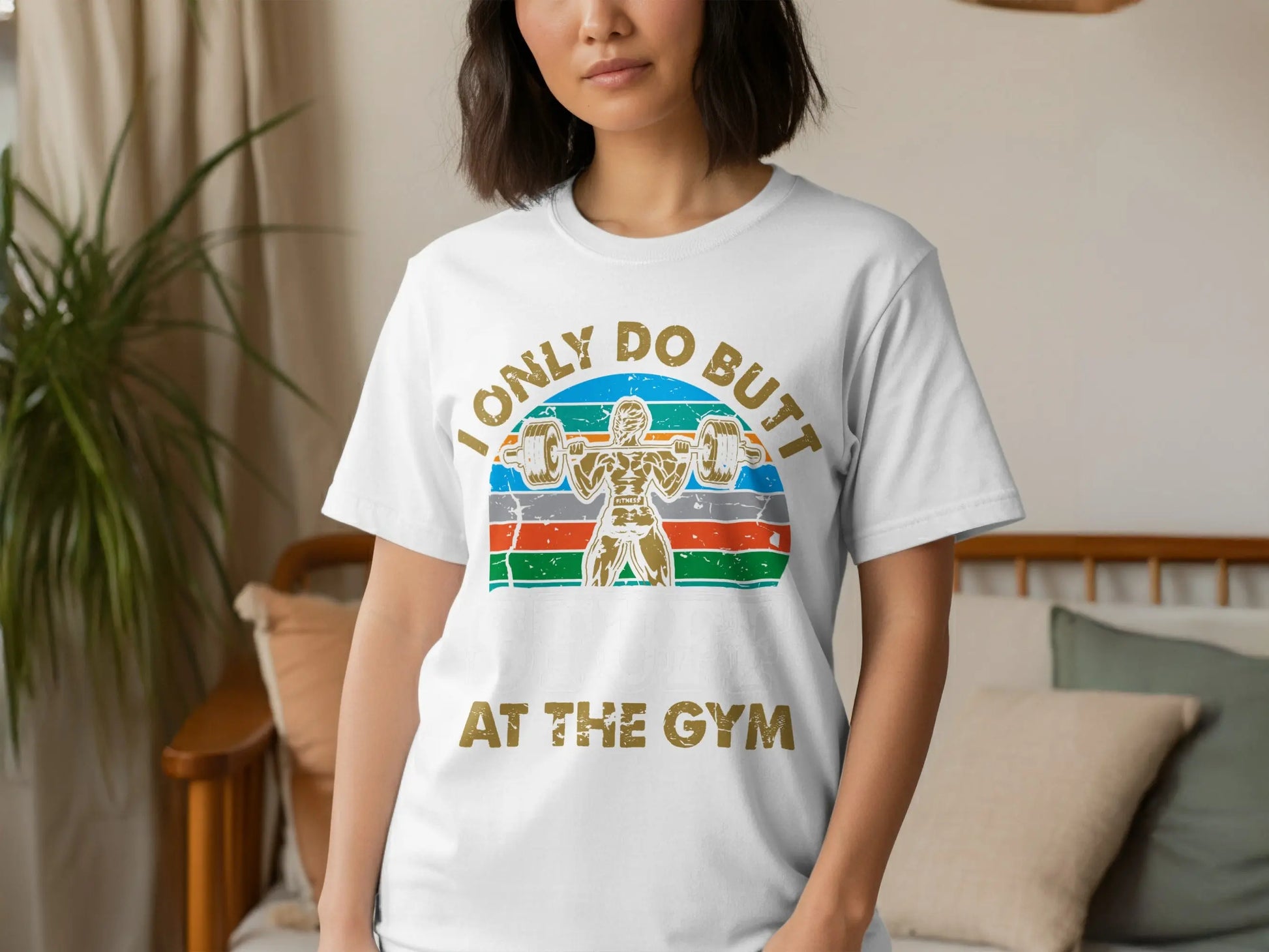 Humorous "I Only Do Butt At The Gym" T-Shirts Boofy