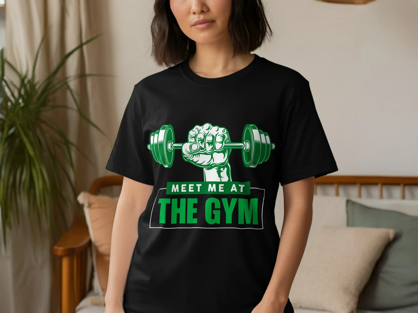 "Meet Me at the Gym" Motivational Fitness T-Shirts Boofy