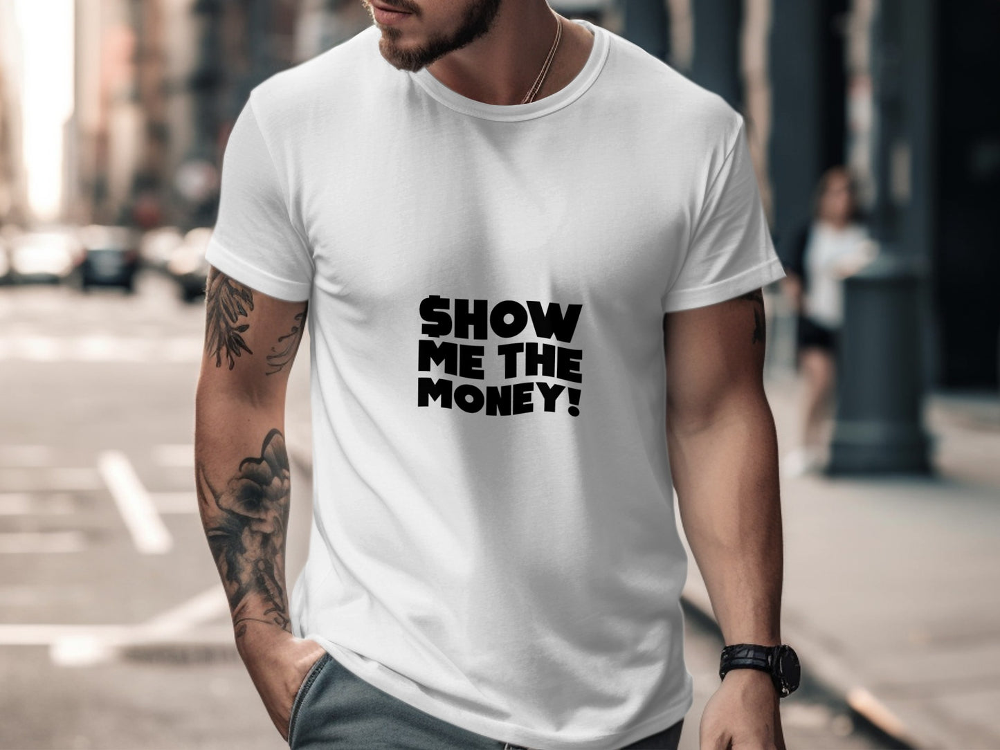 Classic Movie Quote T-Shirt: "Show Me the Money" Graphic Statement