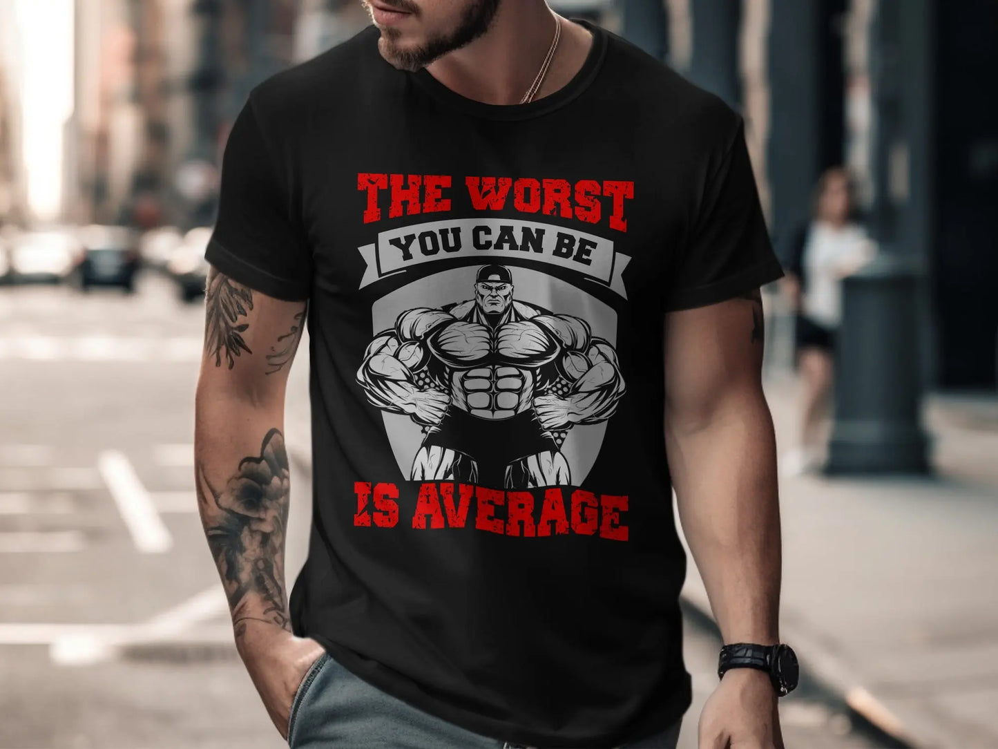 "The Worst You Can Be Is Average" Graphic T-Shirt Boofy