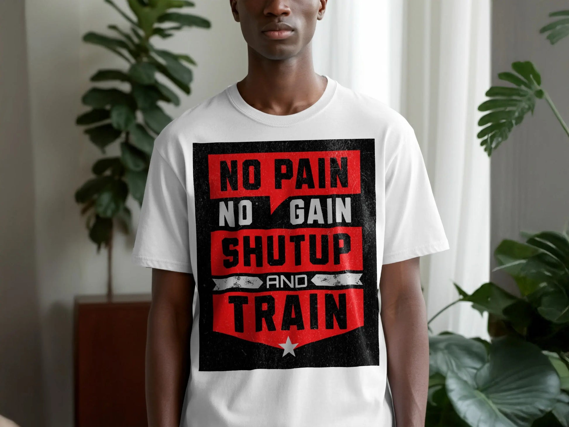 "No Pain No Gain Shutup and Train" T-Shirt Boofy